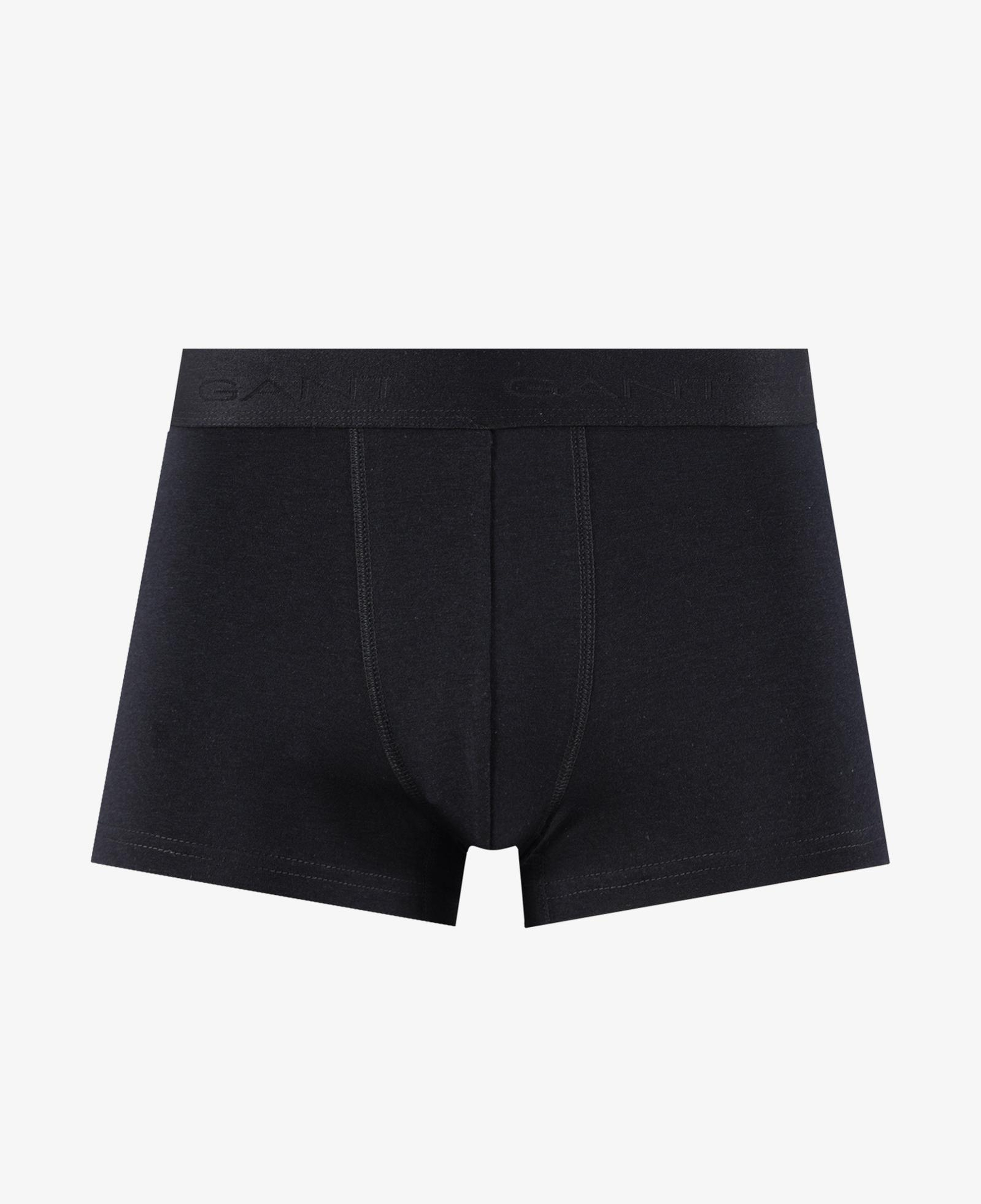 GANT Erkek Siyah Slim Fit 3'lü Logolu Boxer