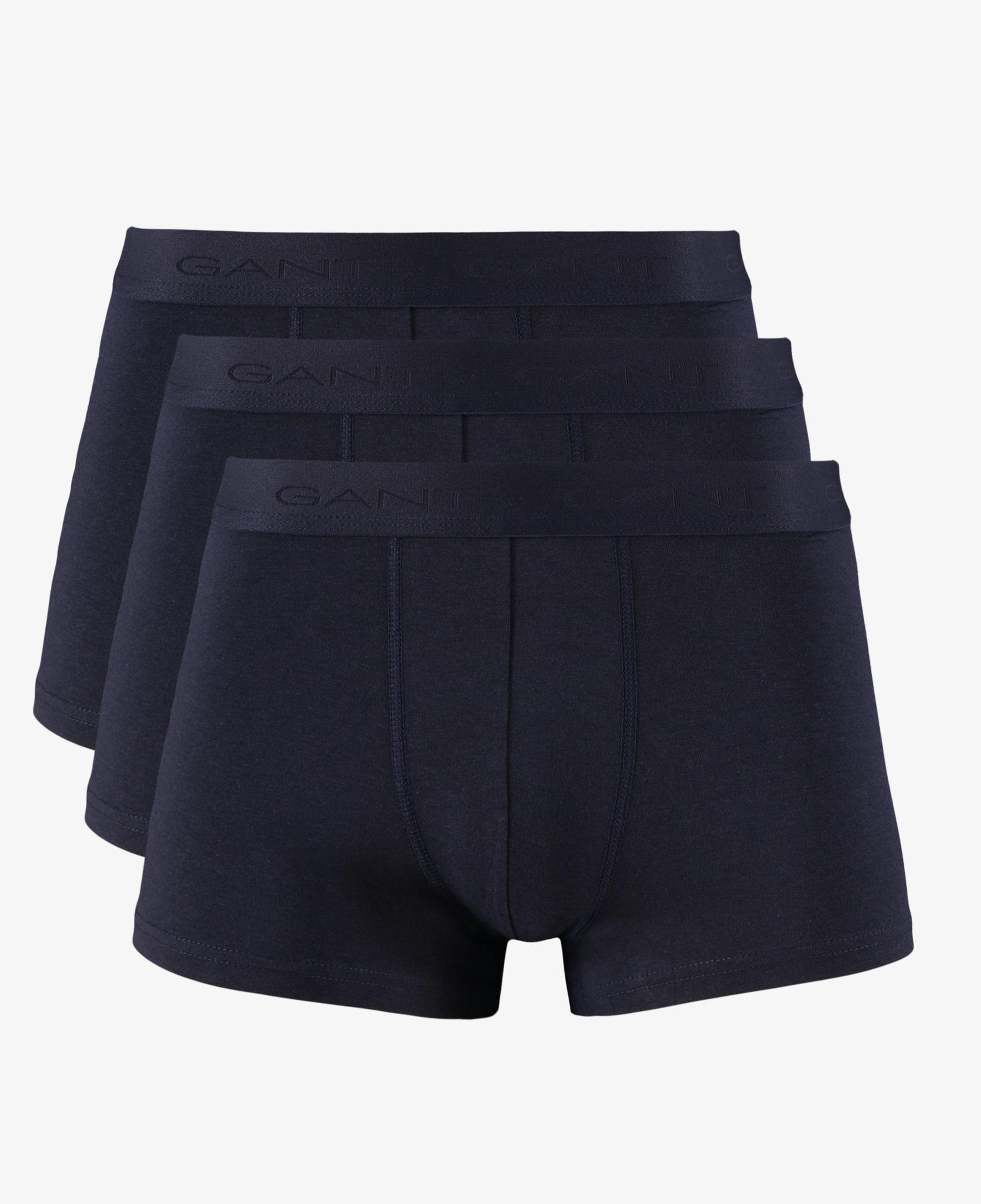 GANT Erkek Lacivert Slim Fit 3'lü Logolu Boxer