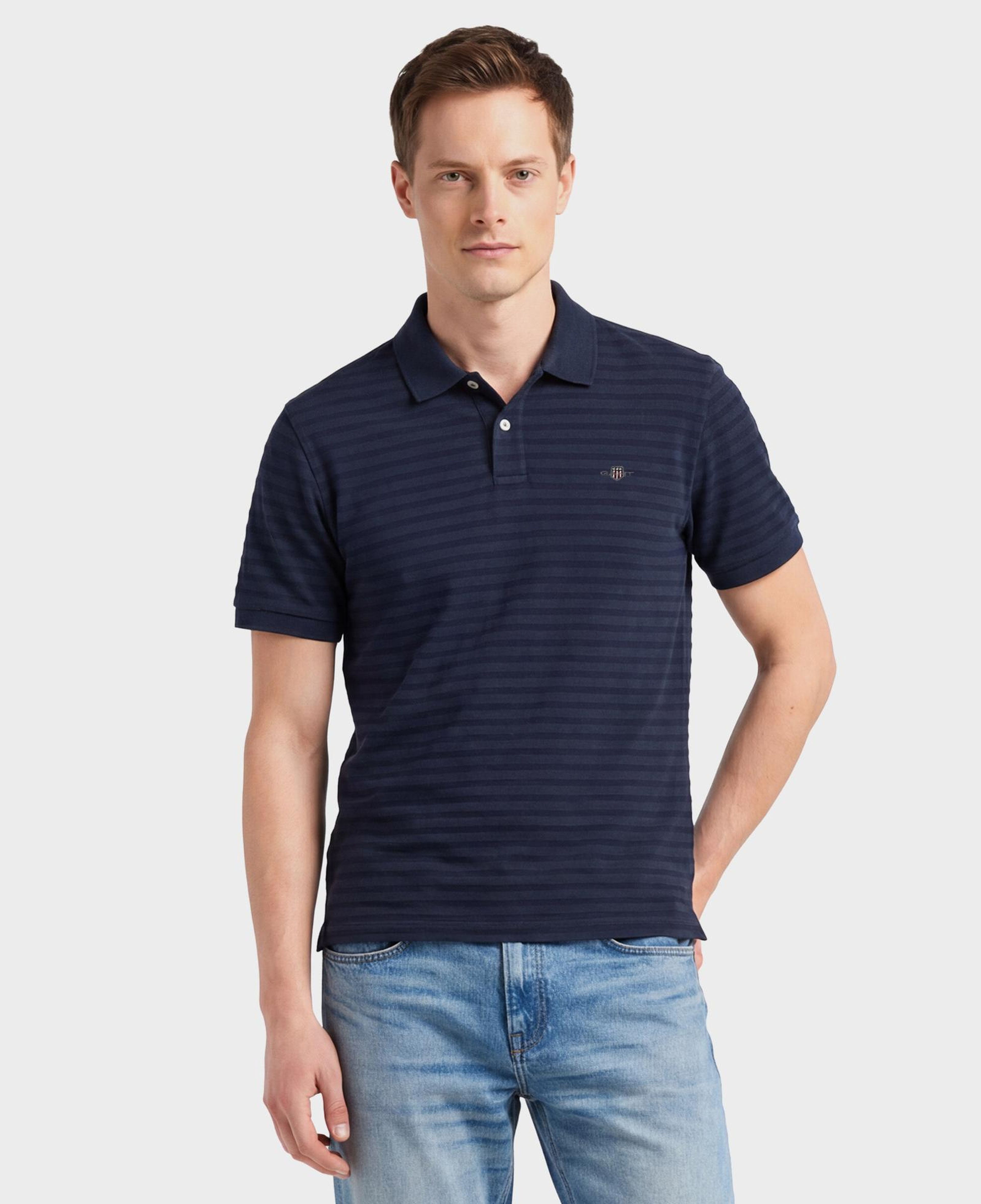 GANT Erkek Lacivert Regular Fit Polo