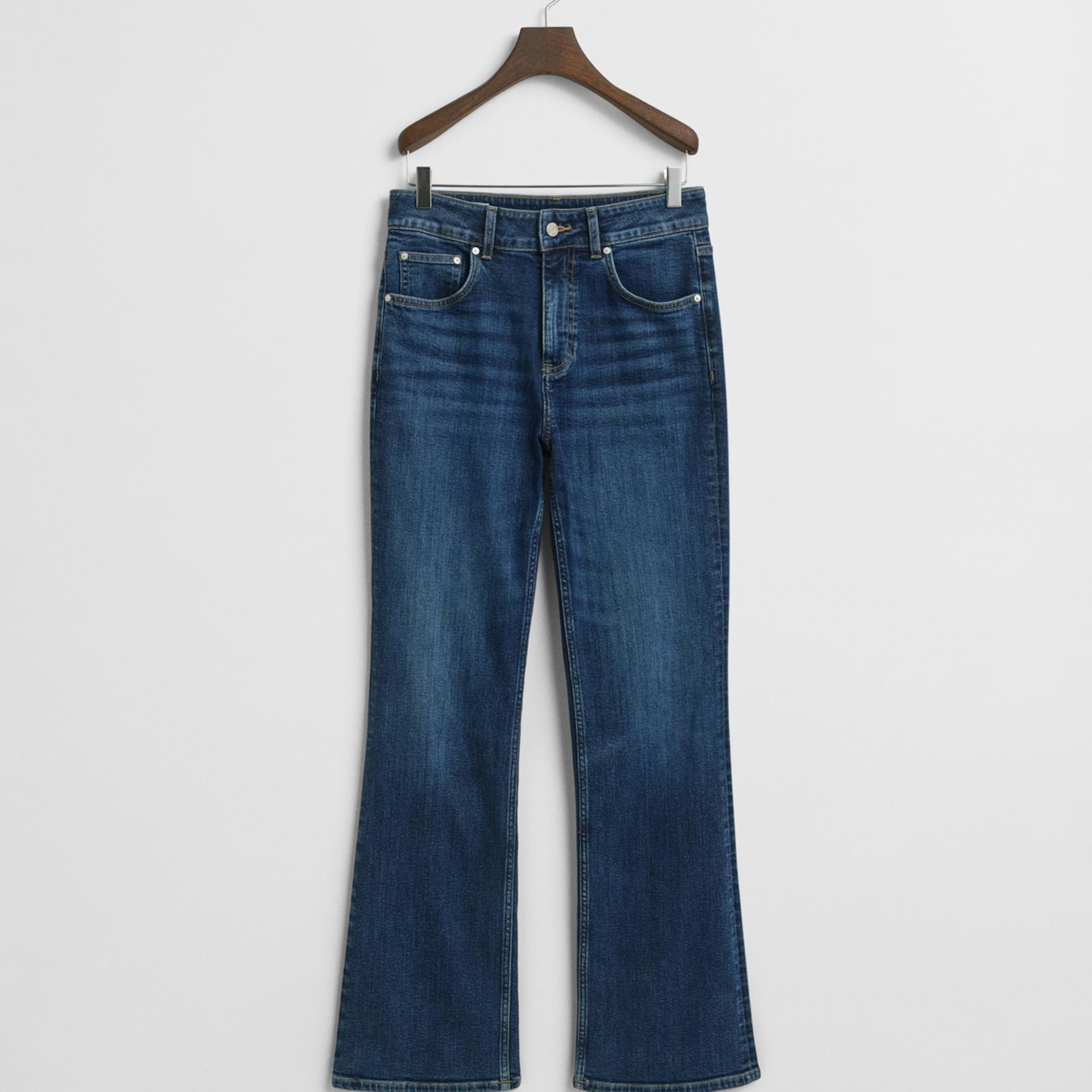 GANT Kadın Lacivert Slim Fit Flare Jean