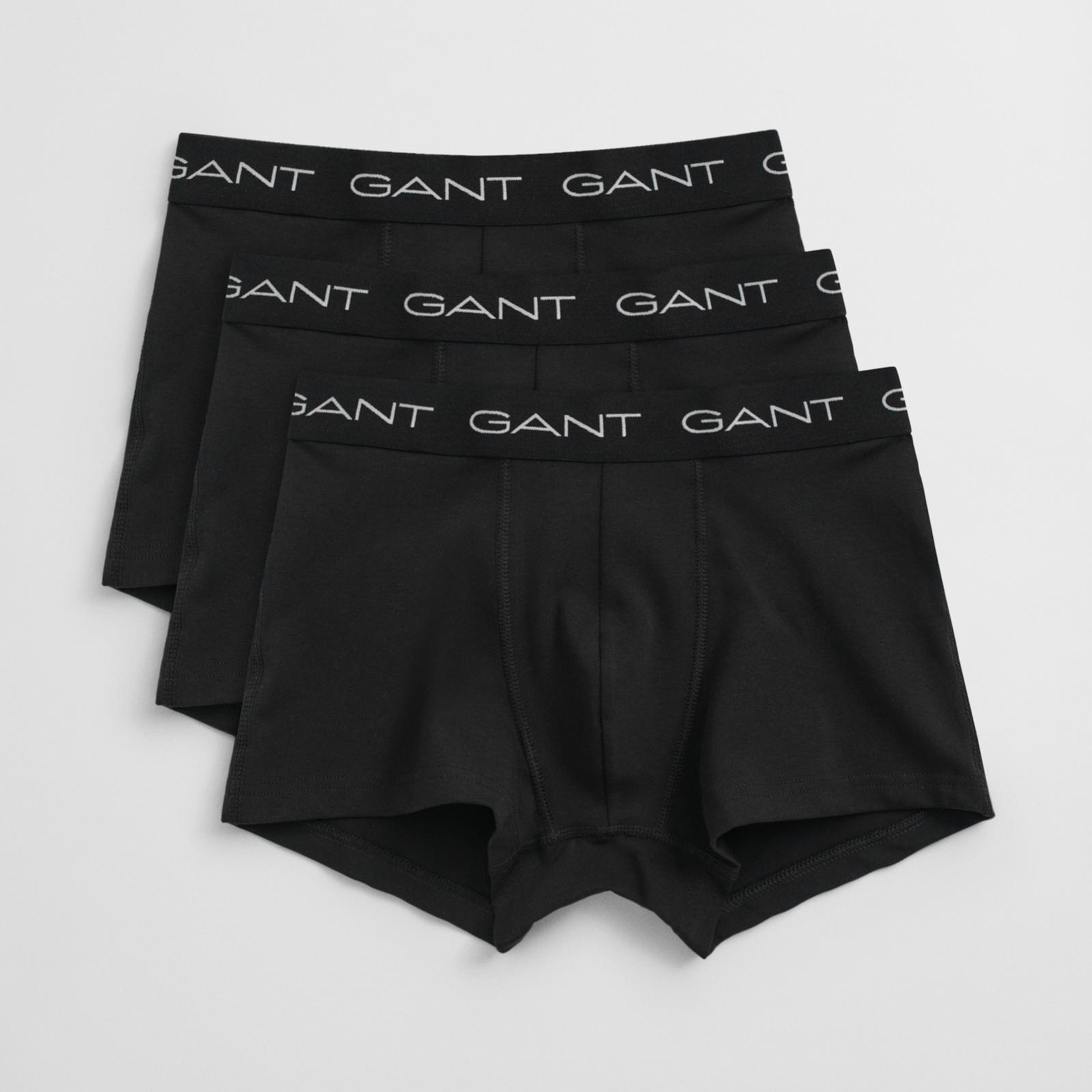 GANT Erkek Siyah Düz Boxer