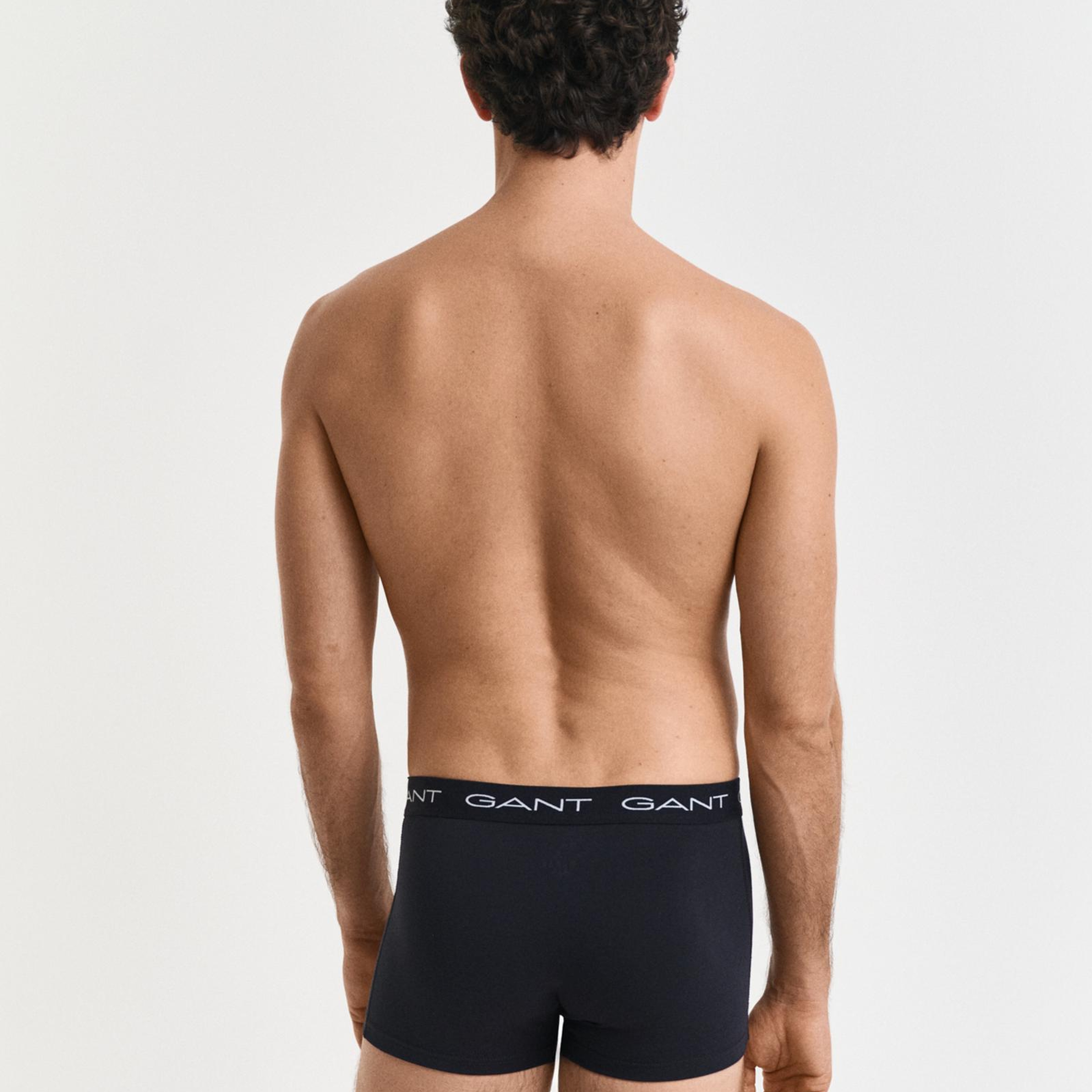 GANT Erkek Siyah Düz Boxer