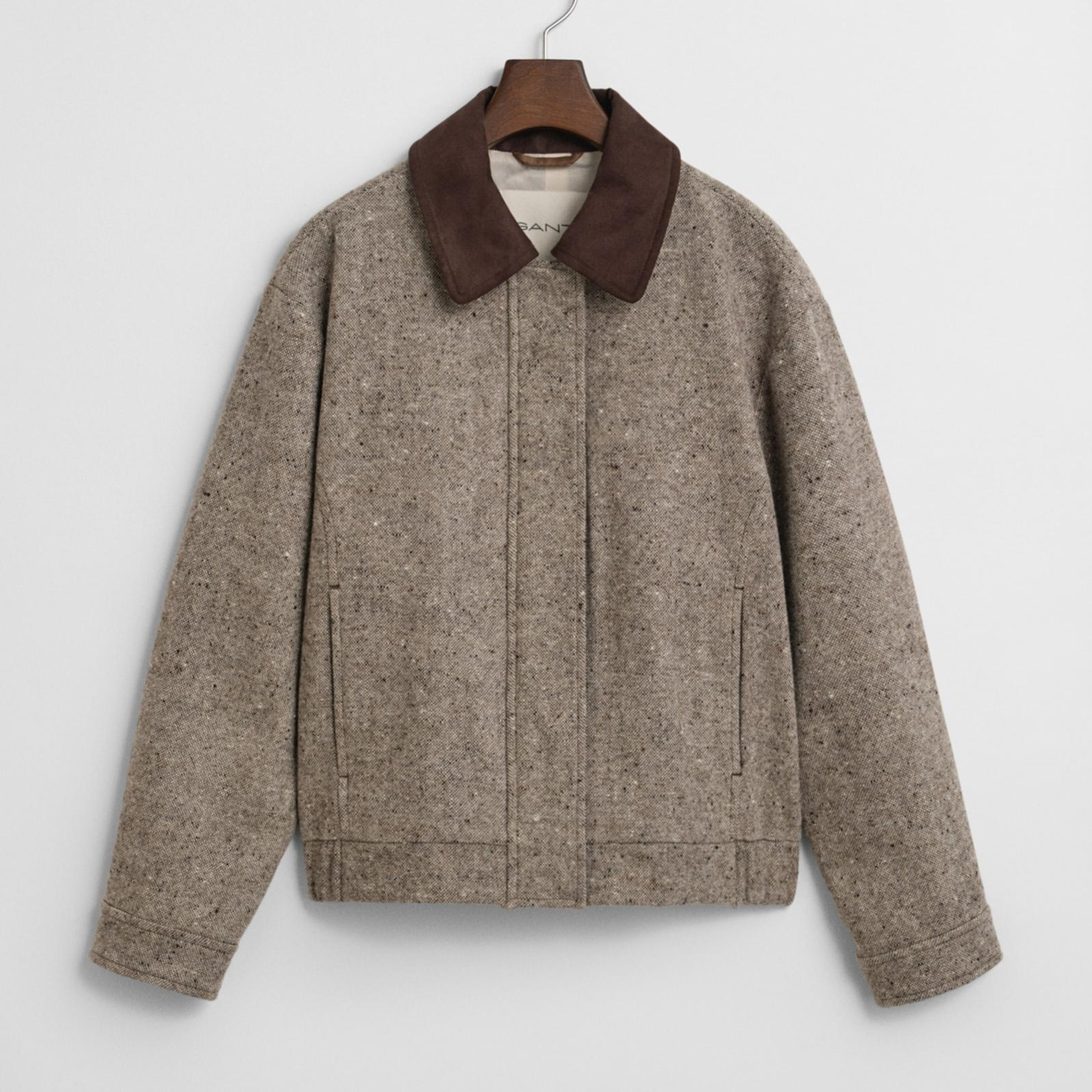 GANT Kadın Kahverengi Regular Fit Yün Ceket