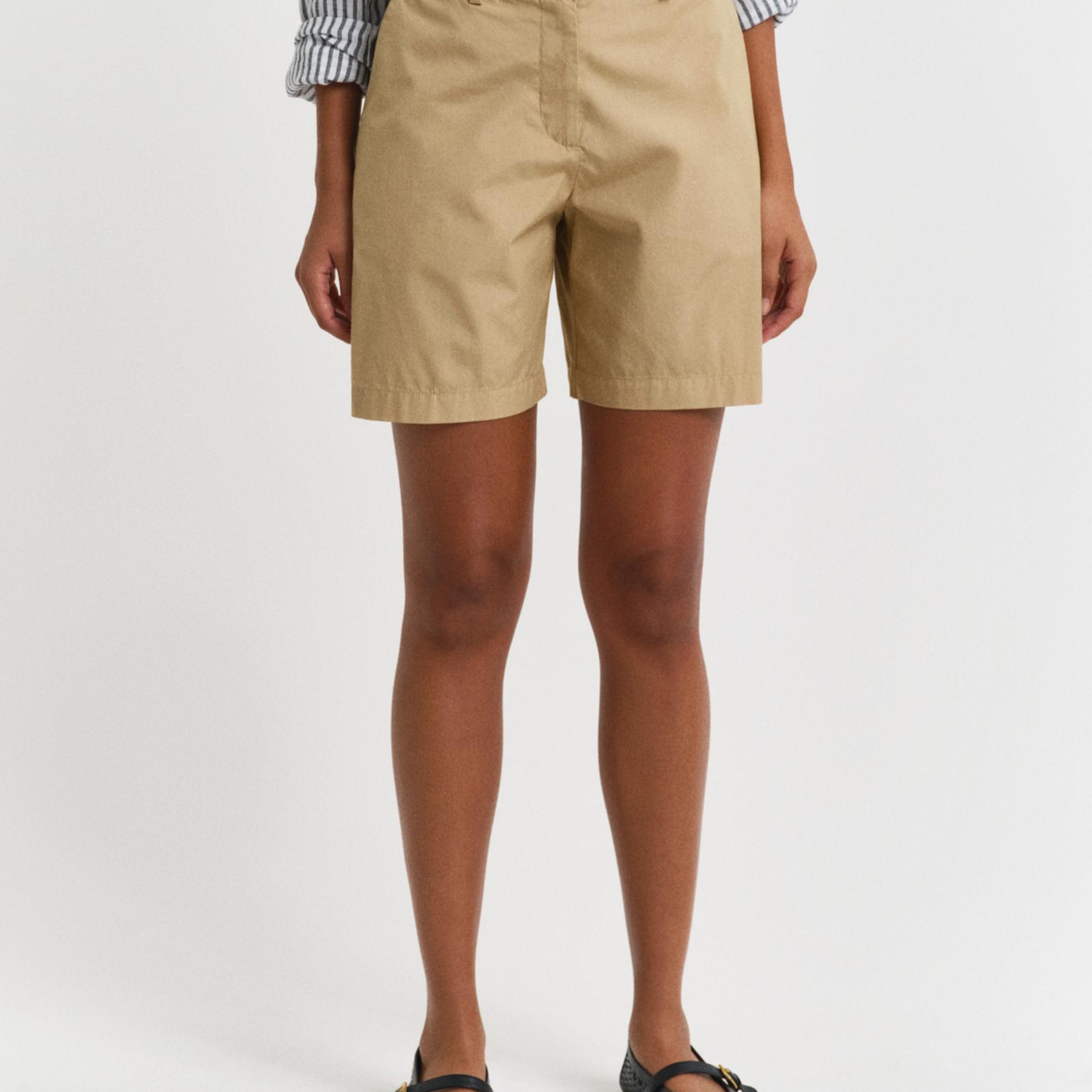 GANT Kadın Bej Relaxed Fit Şort