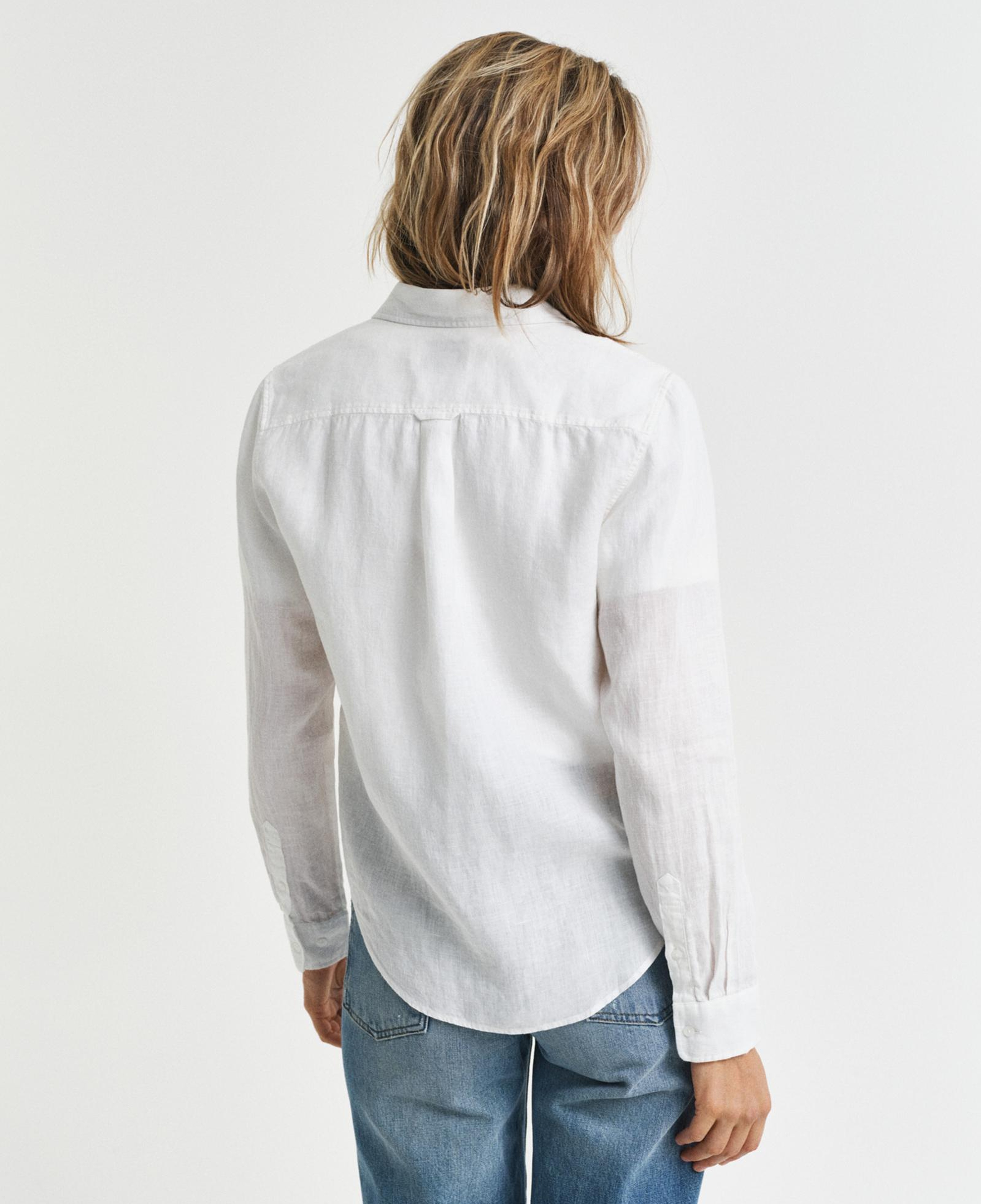 GANT Kadın Beyaz Regular Fit Klasik Yaka Gömlek