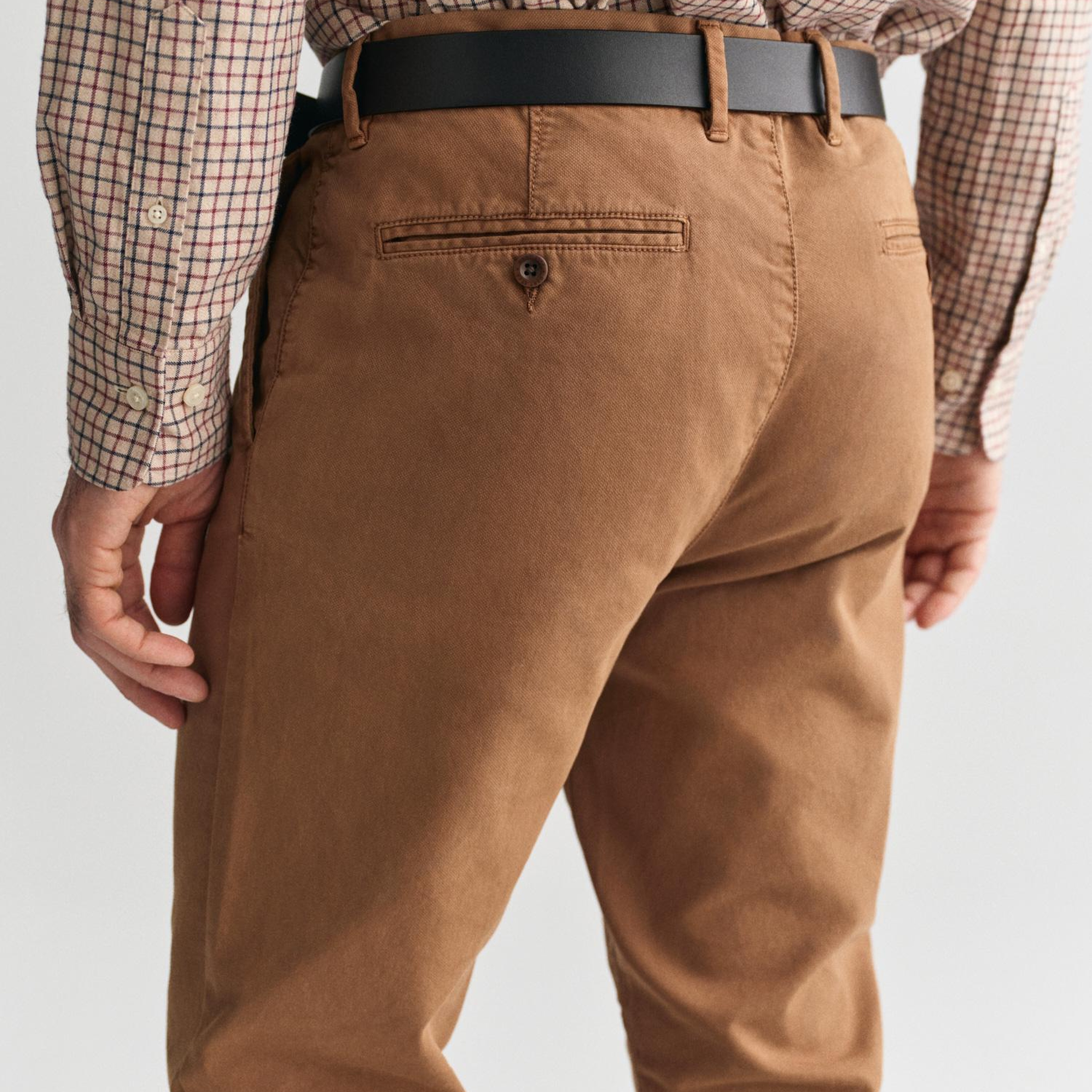 GANT Erkek Kahverengi Slim Fit Pantolon