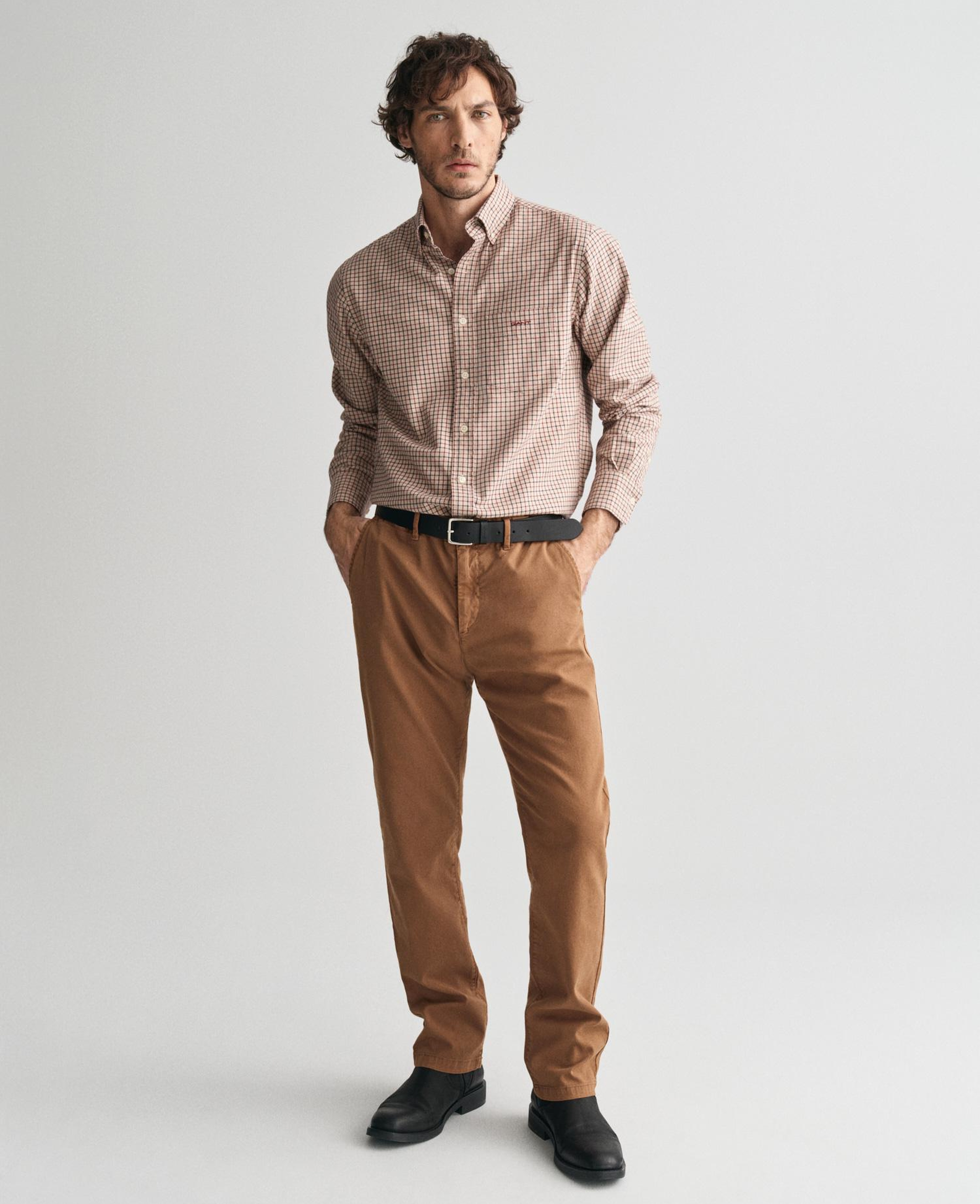 GANT Erkek Kahverengi Slim Fit Pantolon