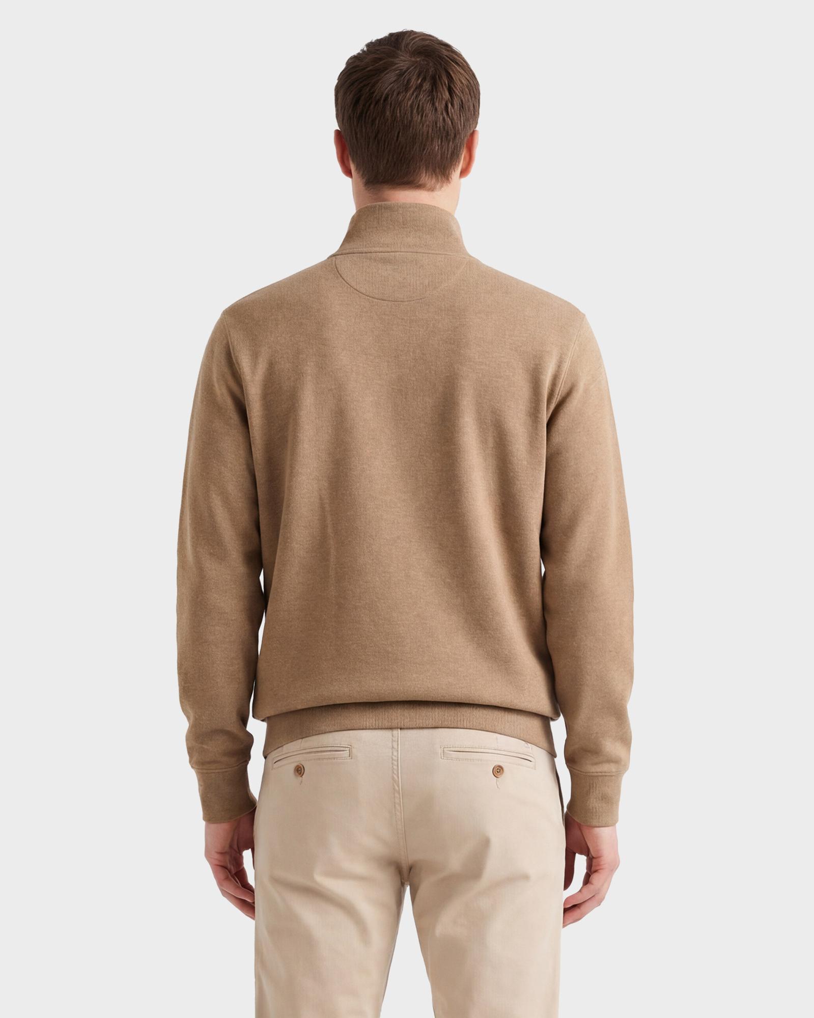 GANT Erkek Bej Regular Fit Fermuarlı Hırka