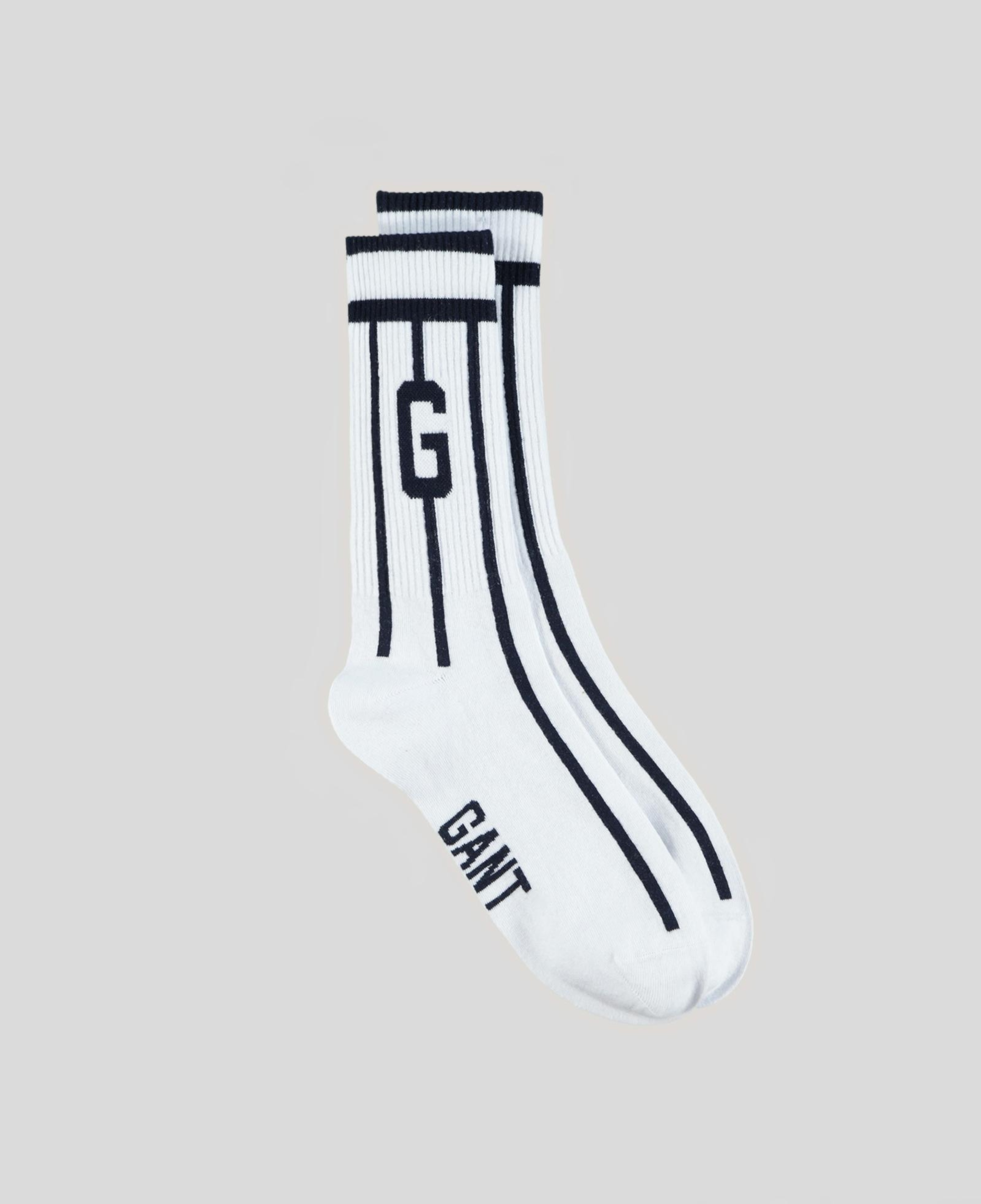 GANT Erkek Beyaz Çizgili Çorap