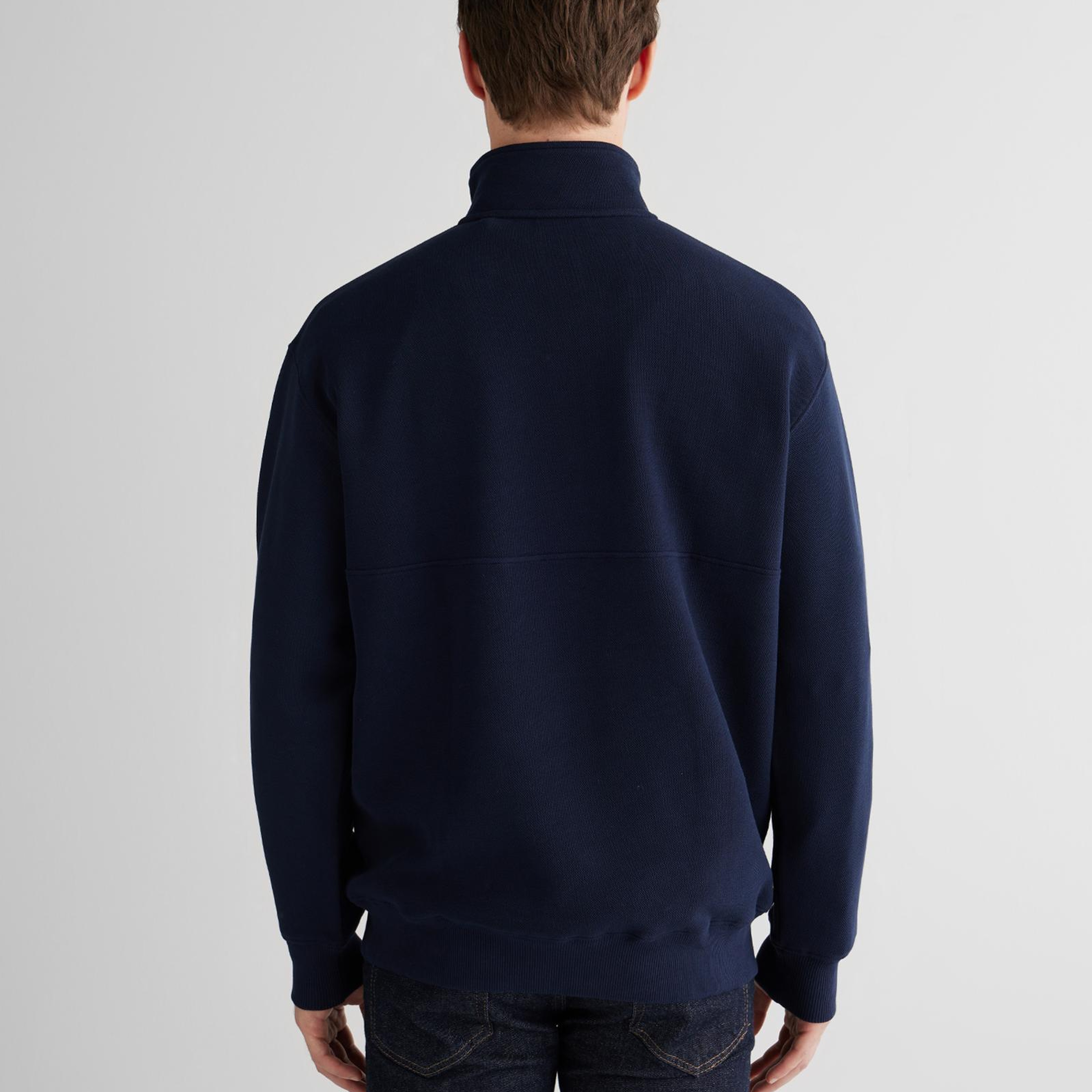 GANT Erkek Lacivert Relaxed Fit Sweatshirt