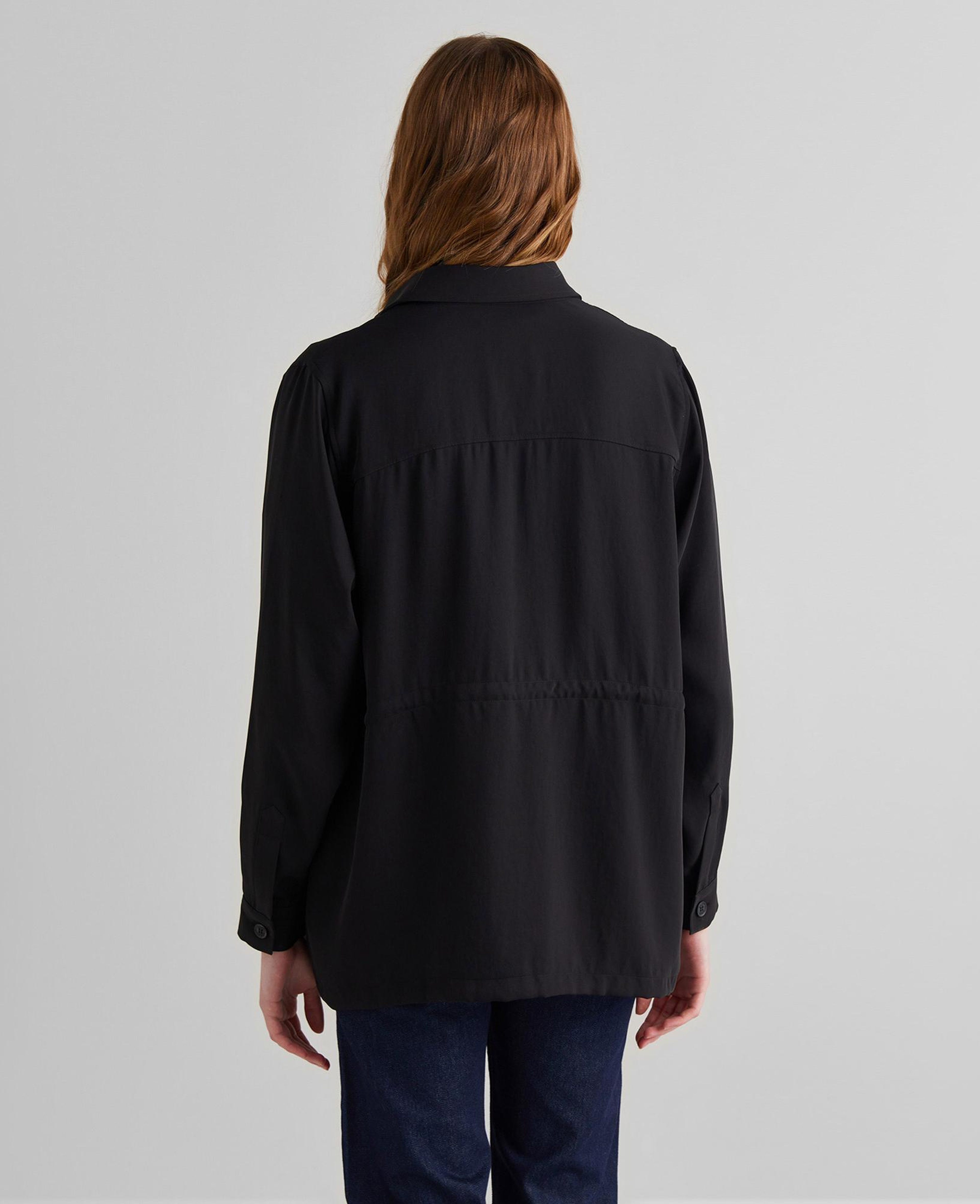 GANT Kadın Siyah Regular Fit Logolu Gömlek