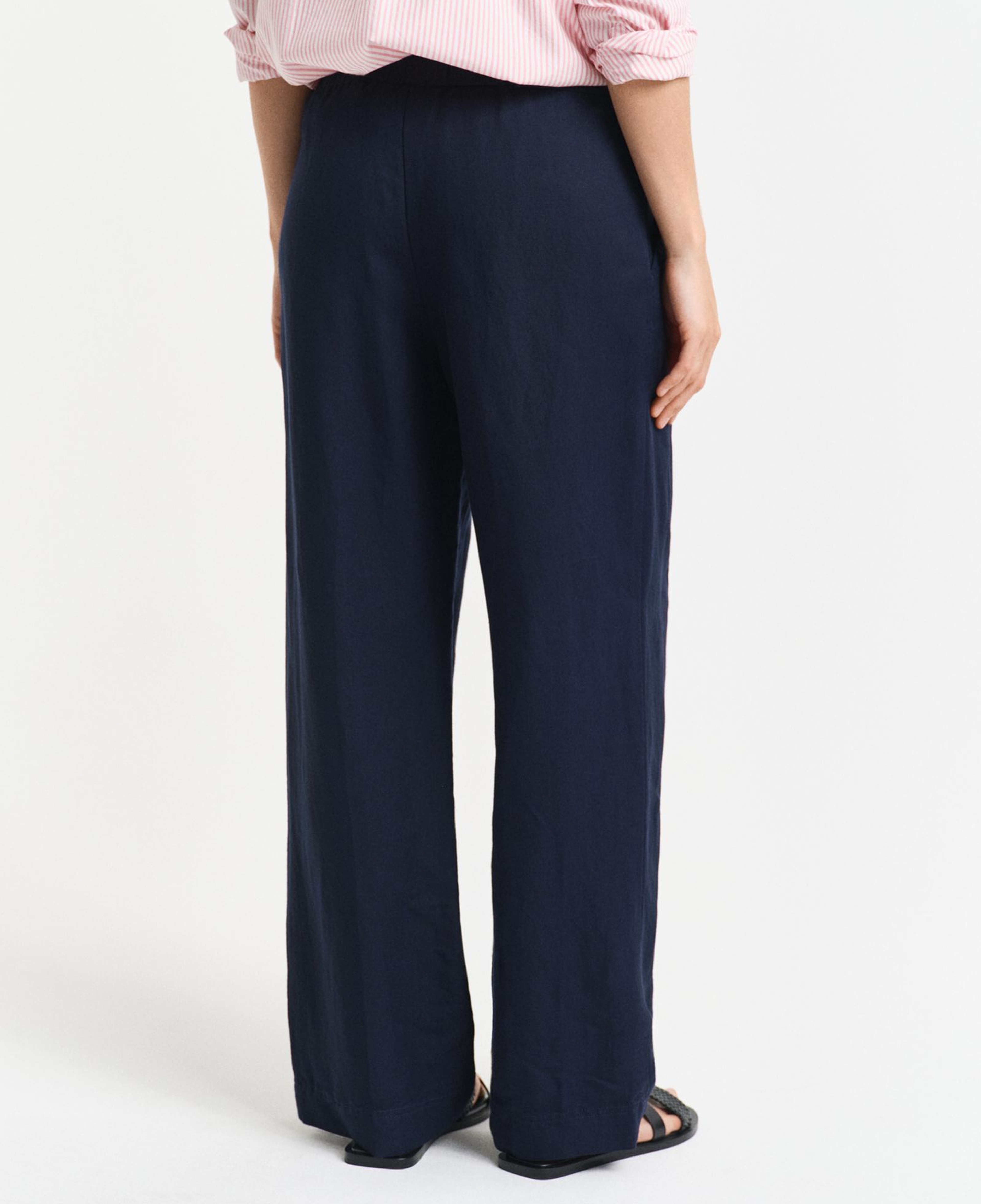 GANT Kadın Lacivert Relaxed Fit Pantolon