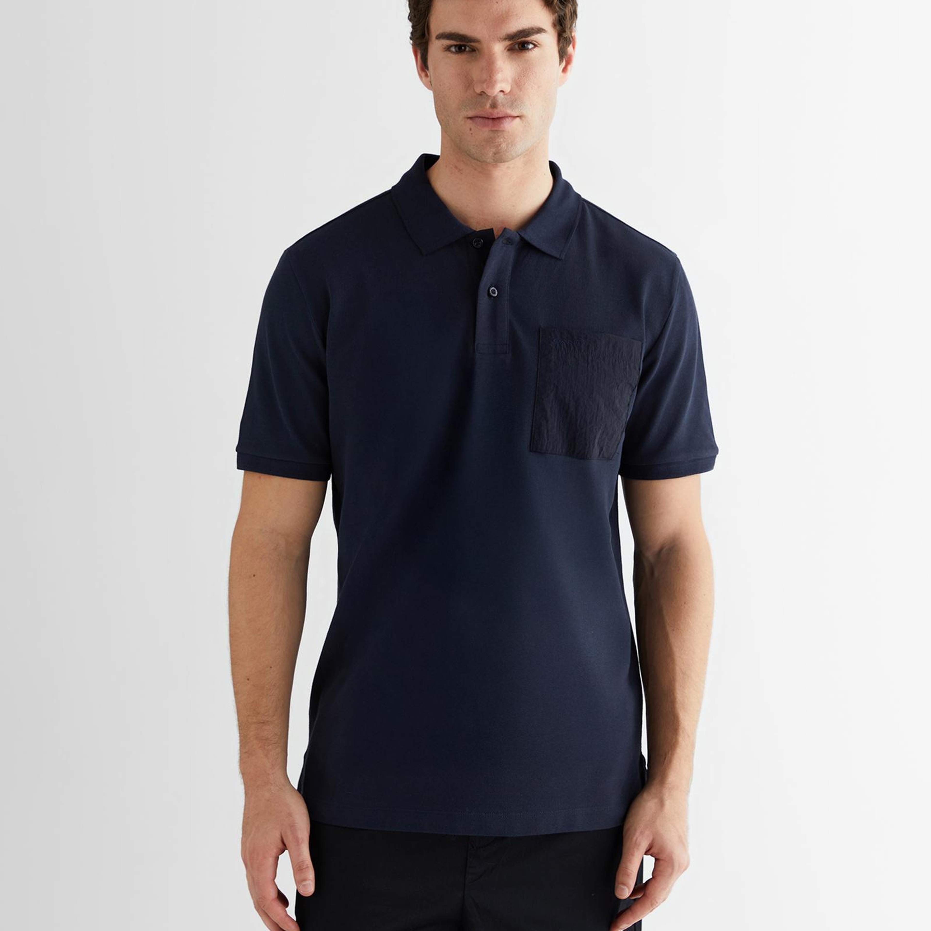 GANT Erkek Lacivert Kısa Kollu Polo