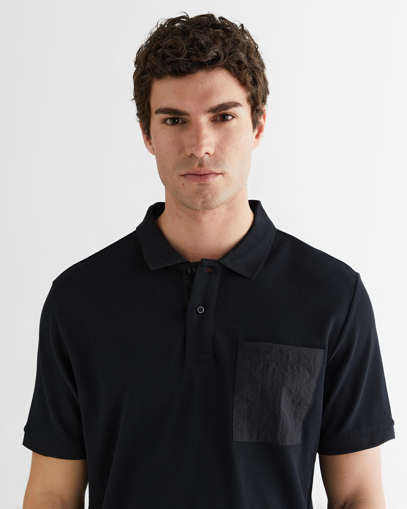 GANT Erkek Siyah Polo