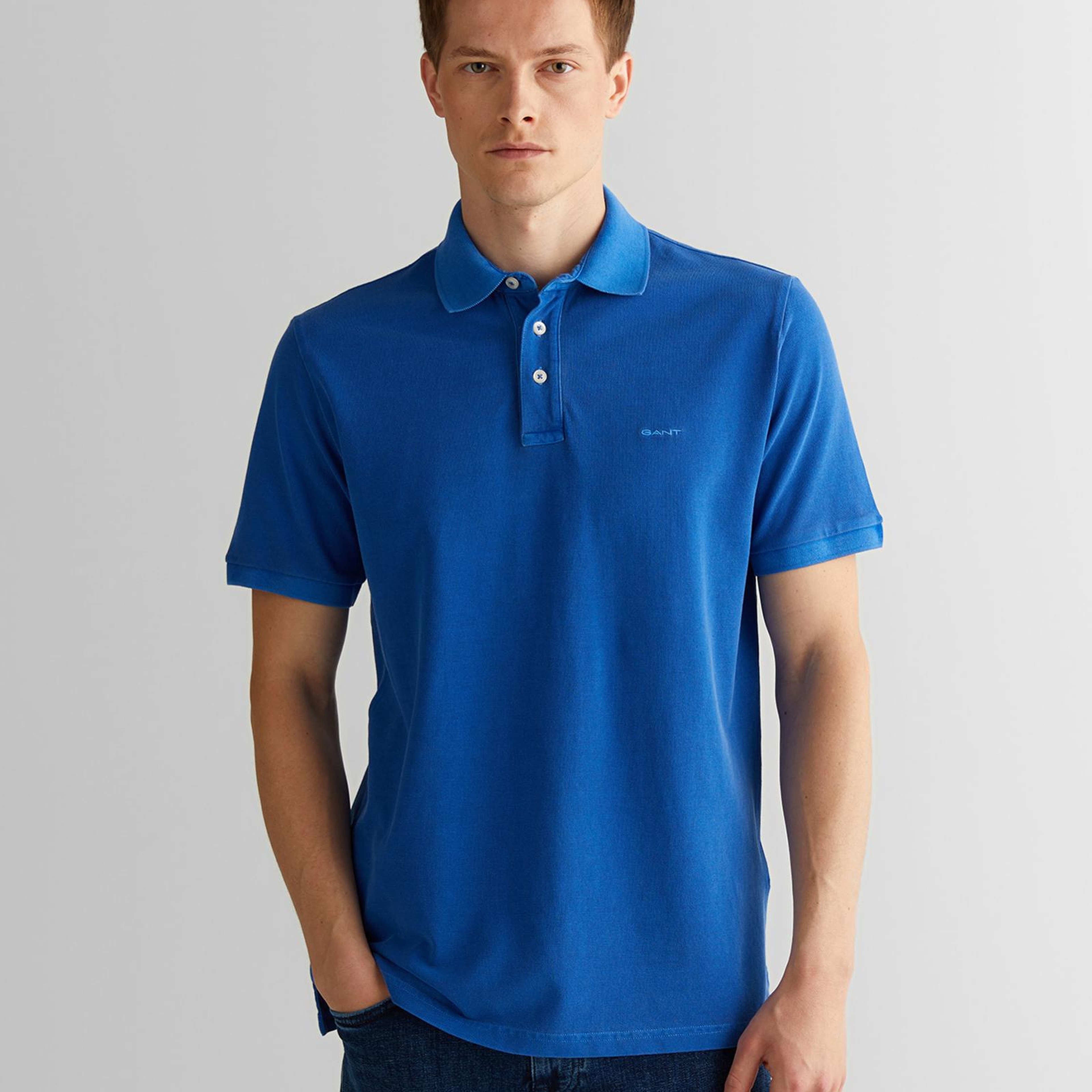 GANT Erkek Lacivert Regular Fit Polo