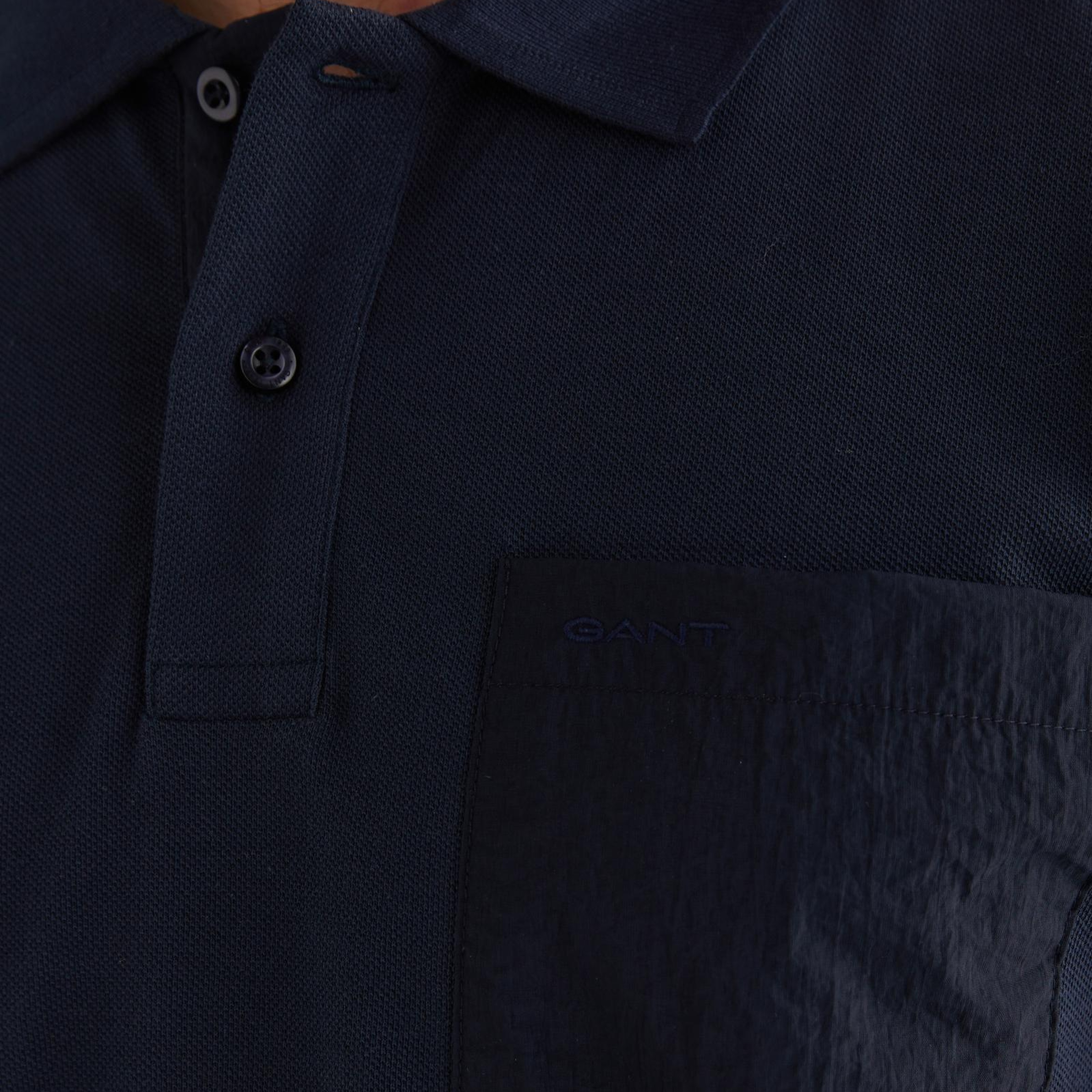 GANT Erkek Lacivert Kısa Kollu Polo