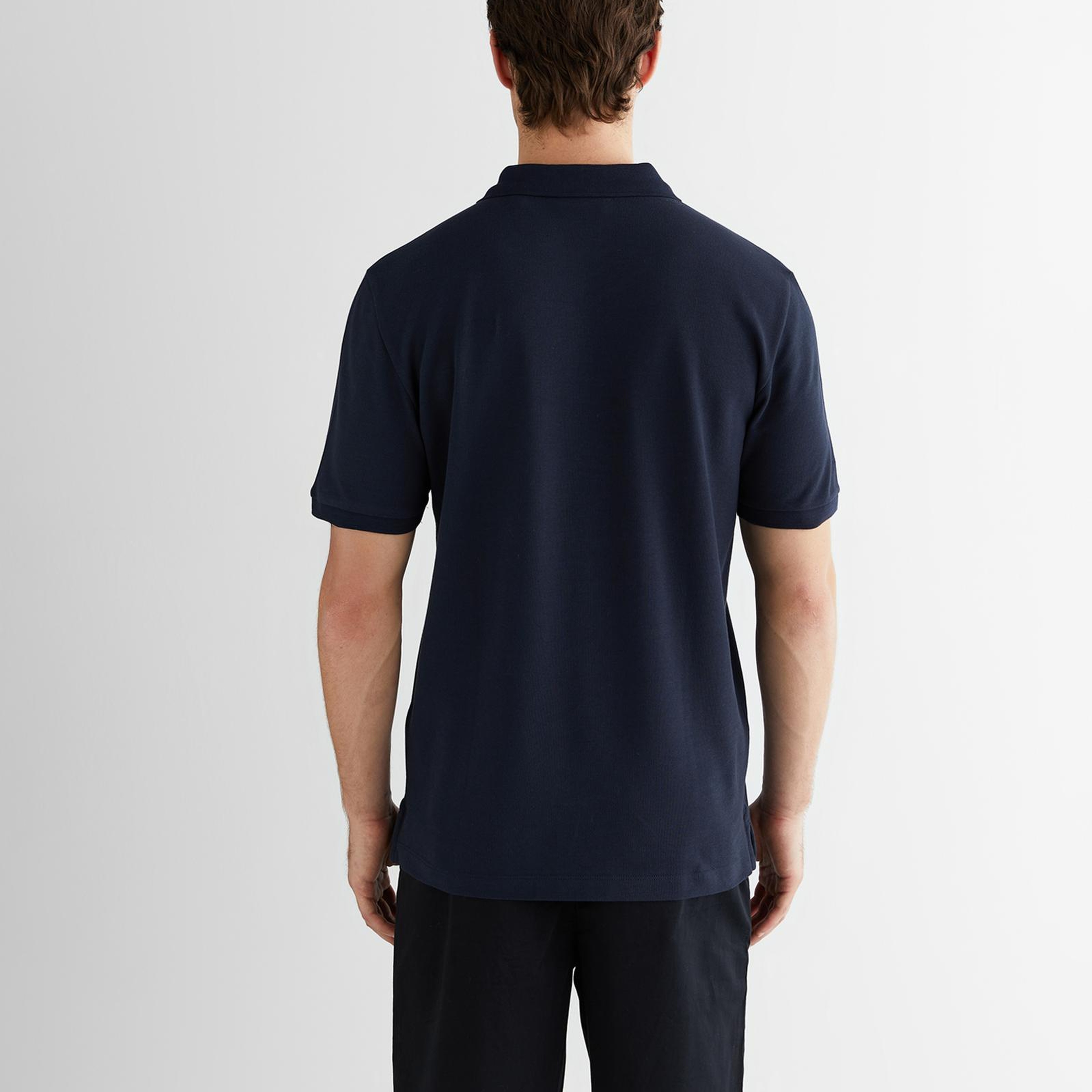 GANT Erkek Lacivert Kısa Kollu Polo