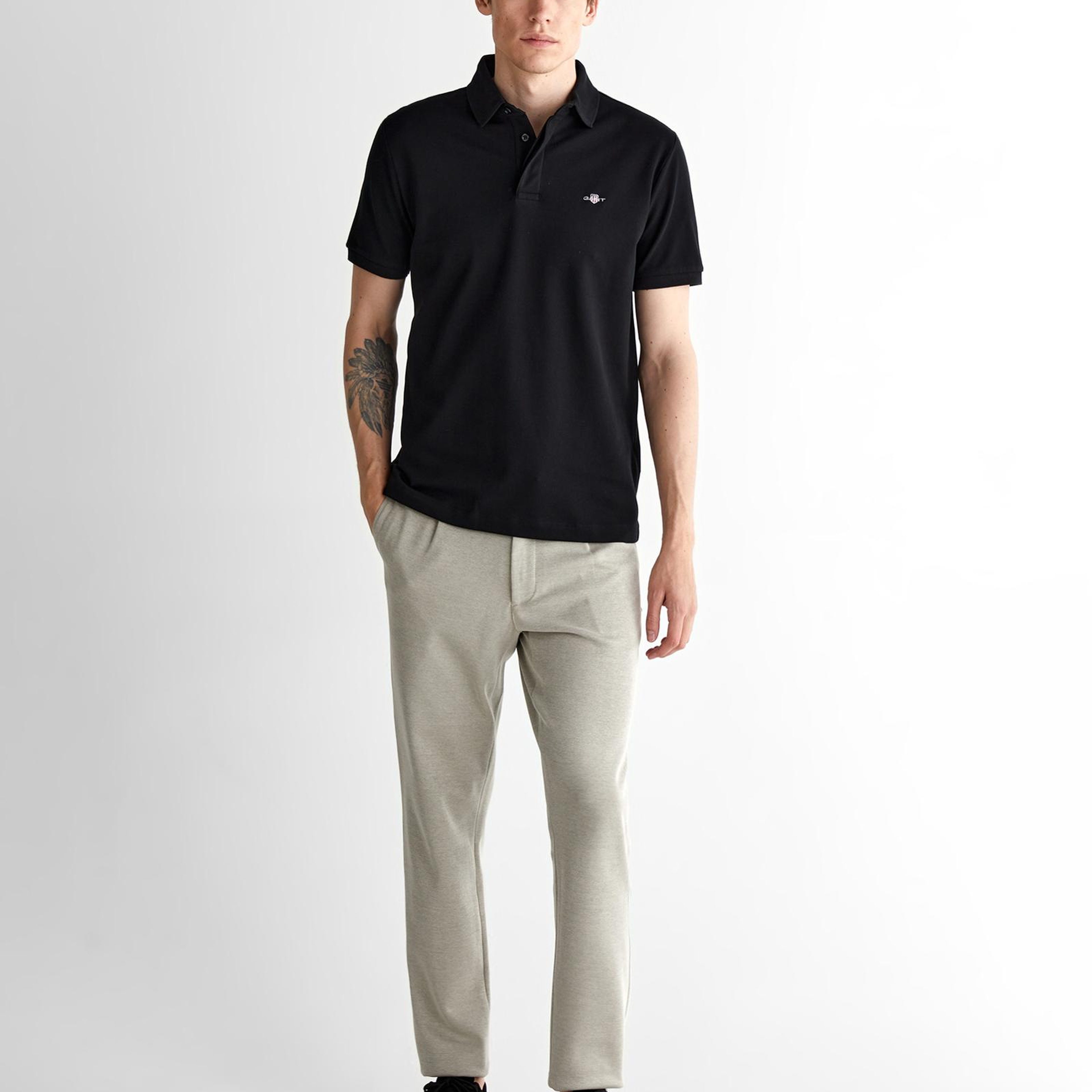 GANT Erkek Siyah Polo