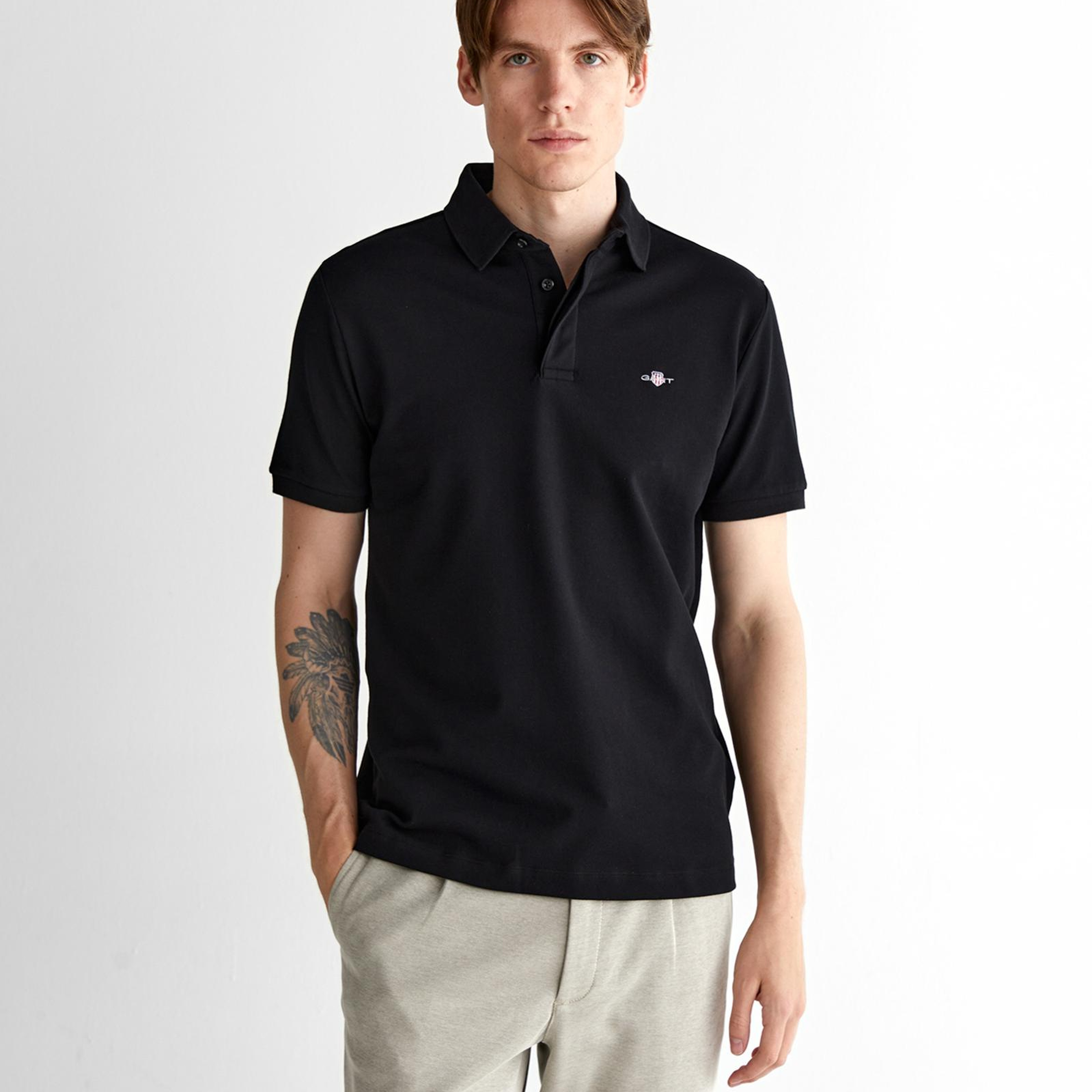 GANT Erkek Siyah Polo