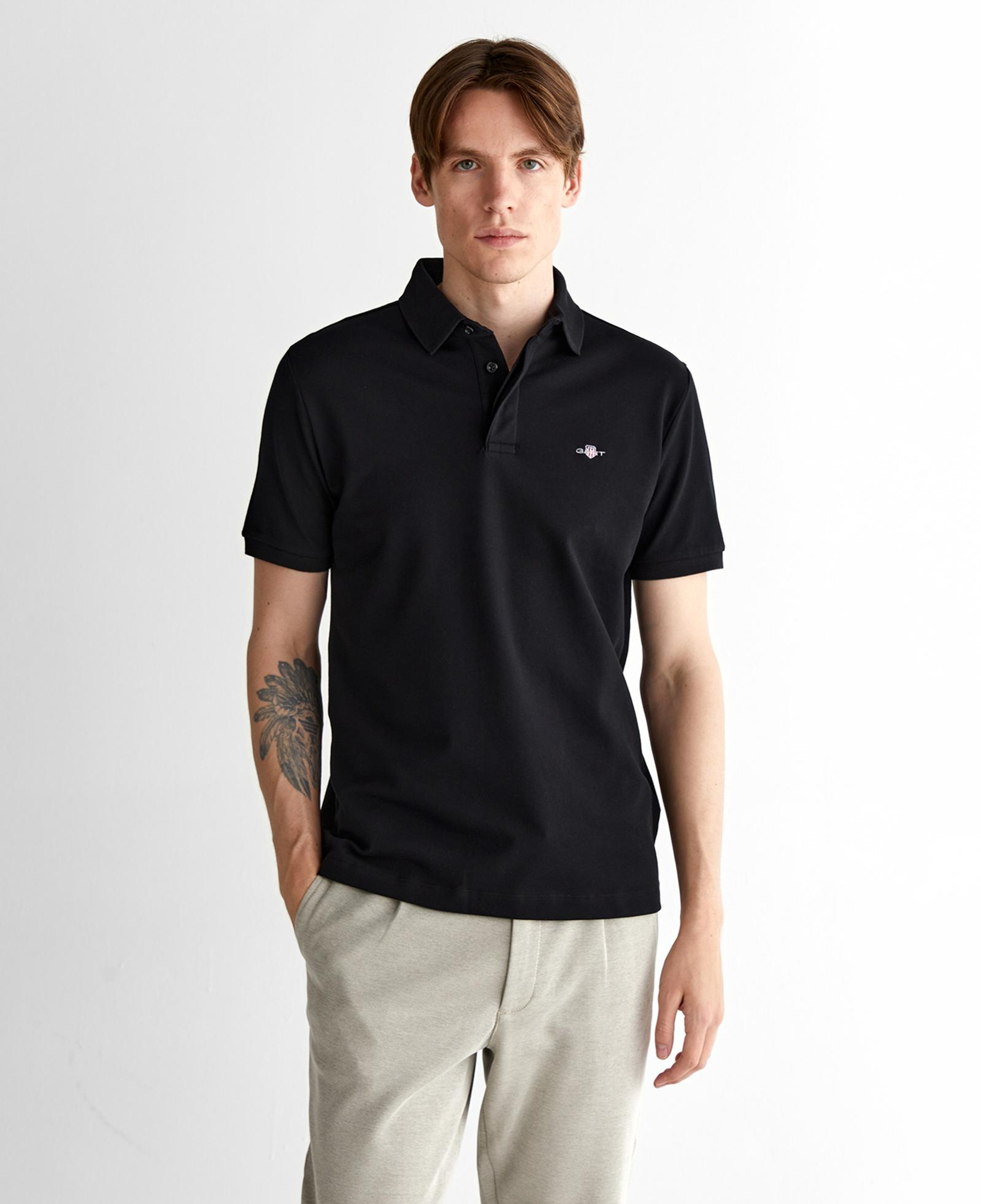 GANT Erkek Siyah Polo