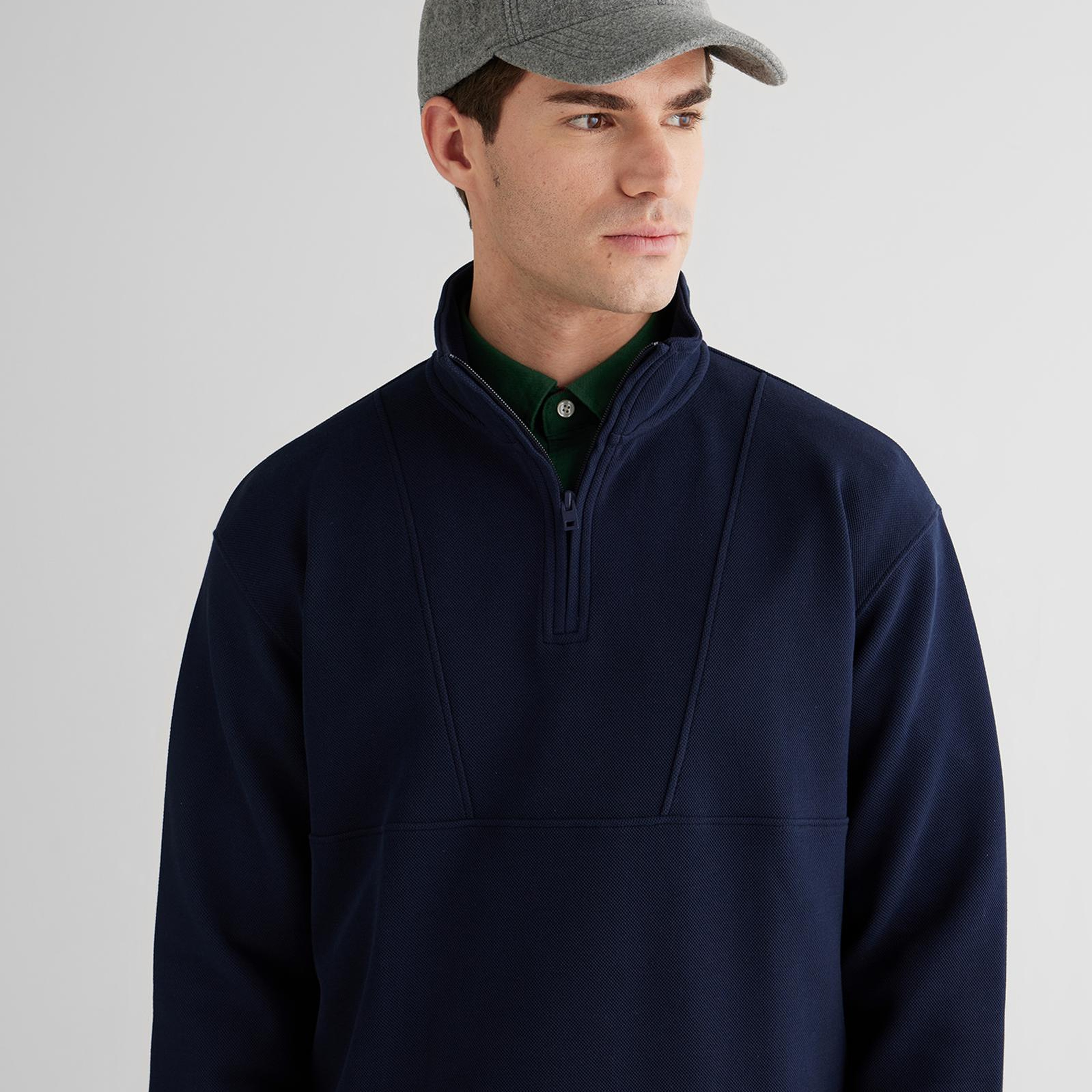 GANT Erkek Lacivert Relaxed Fit Sweatshirt