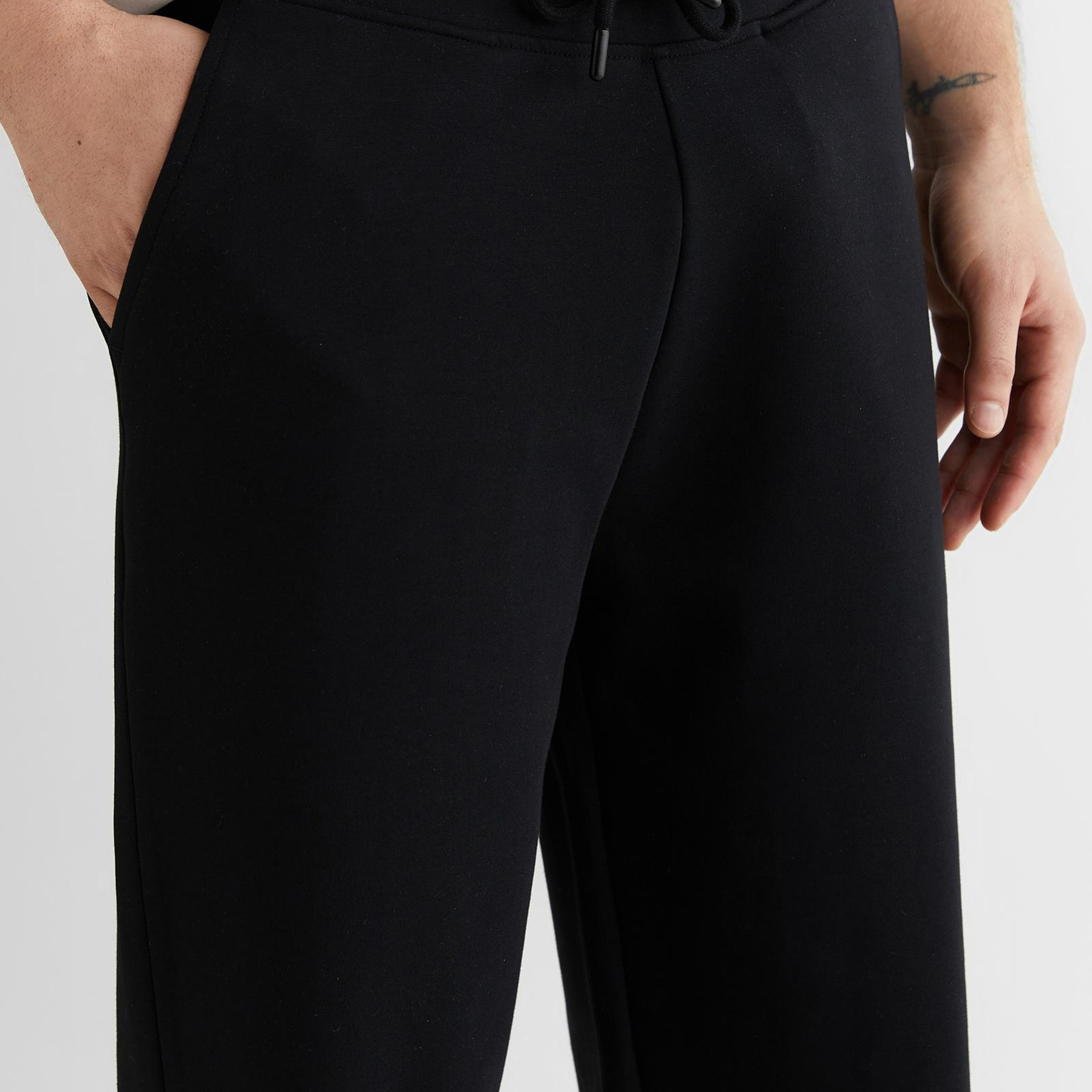 GANT Erkek Siyah Regular Fit Baskılı Eşofman Altı