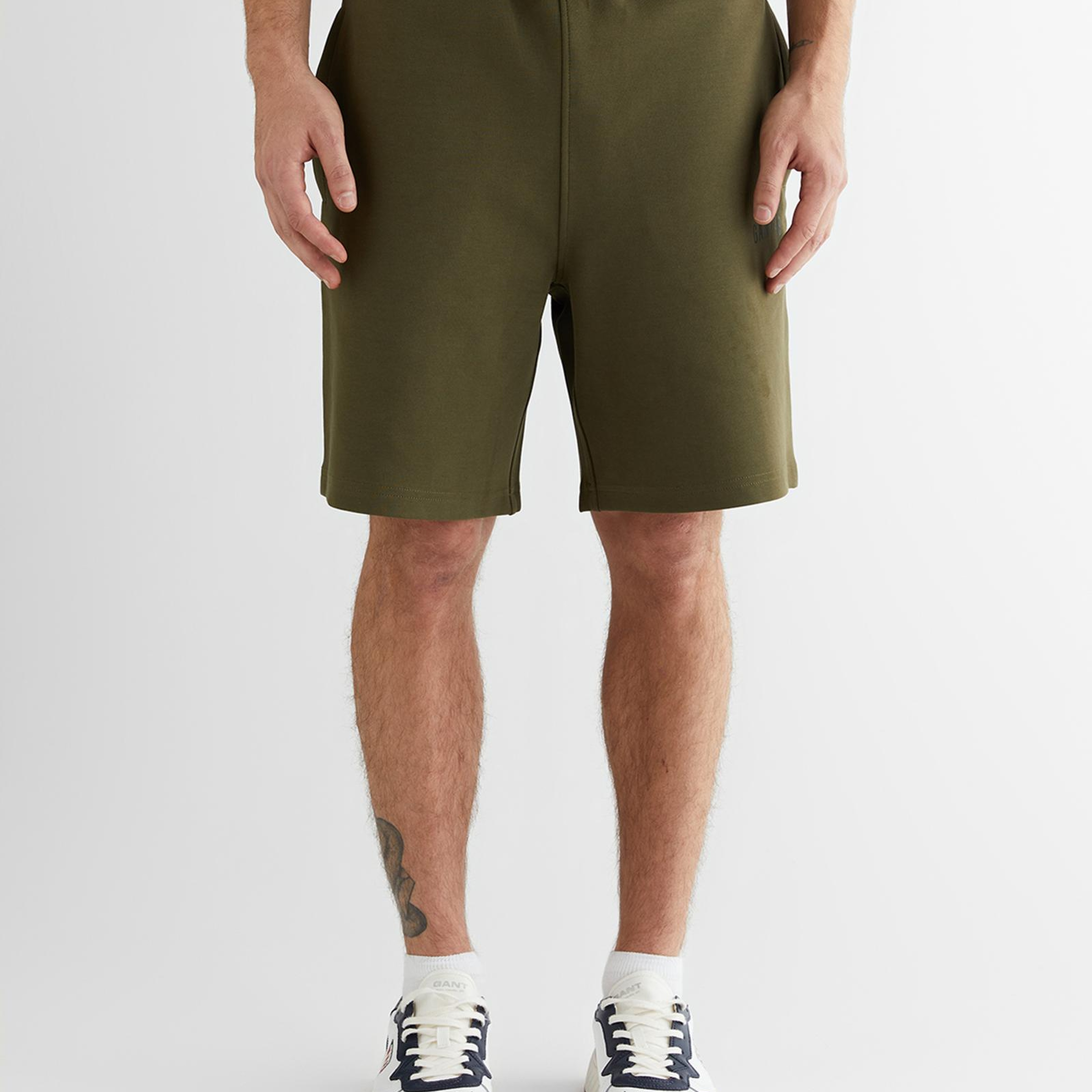 GANT Erkek Yeşil Regular Fit Logolu Şort