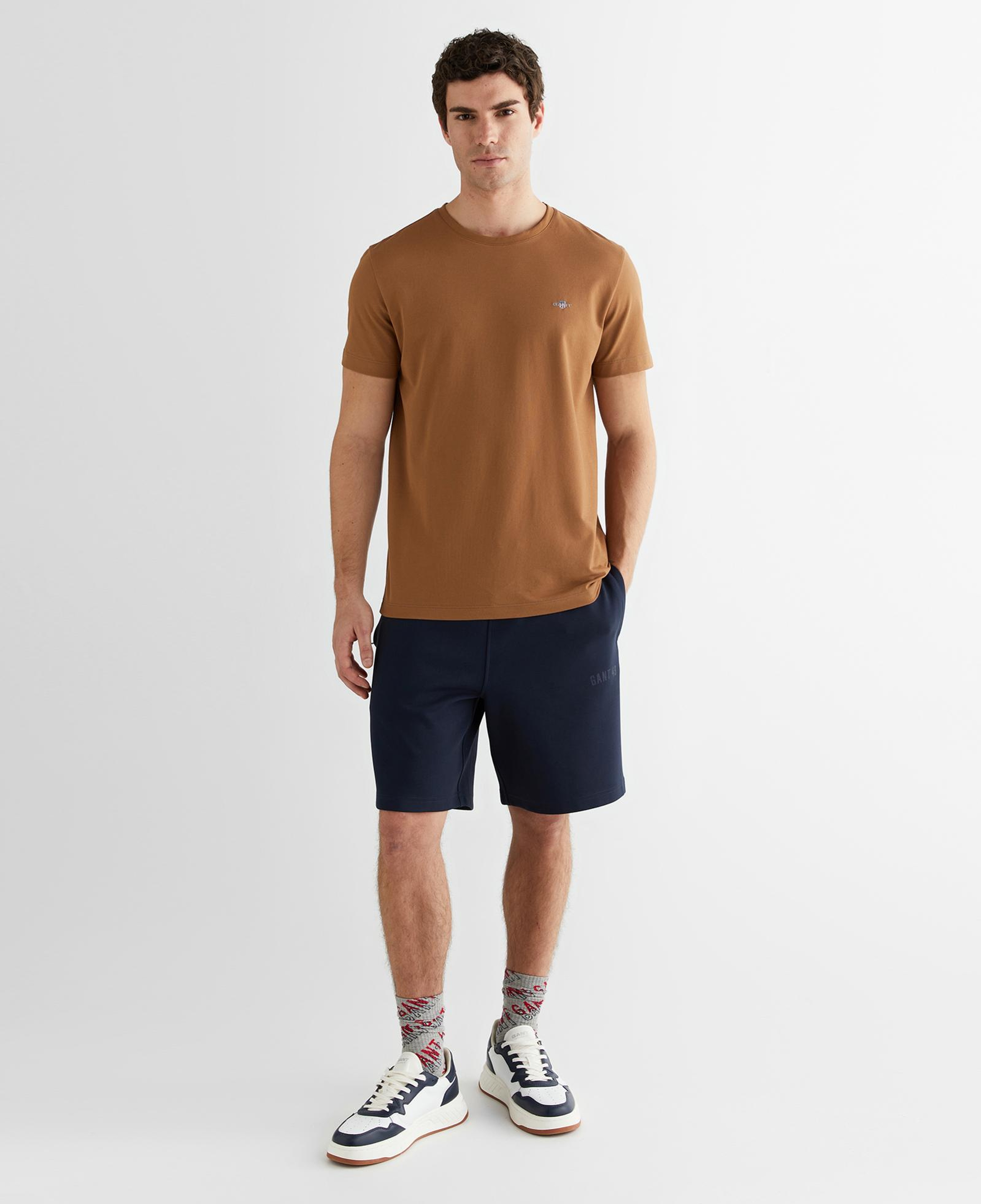 GANT Erkek Lacivert Regular Fit Logolu Şort