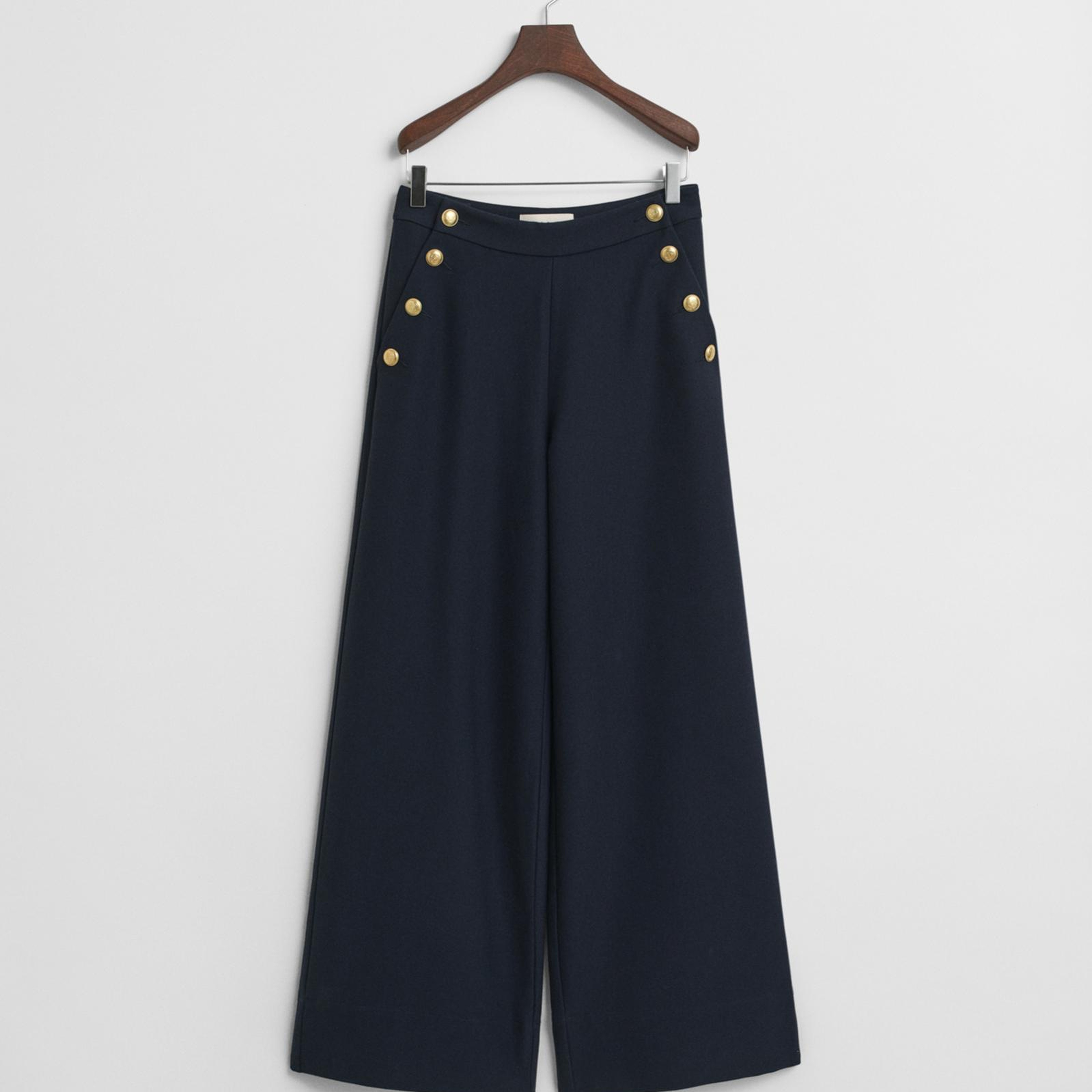 GANT Kadın Lacivert Straight Fit Pantolon