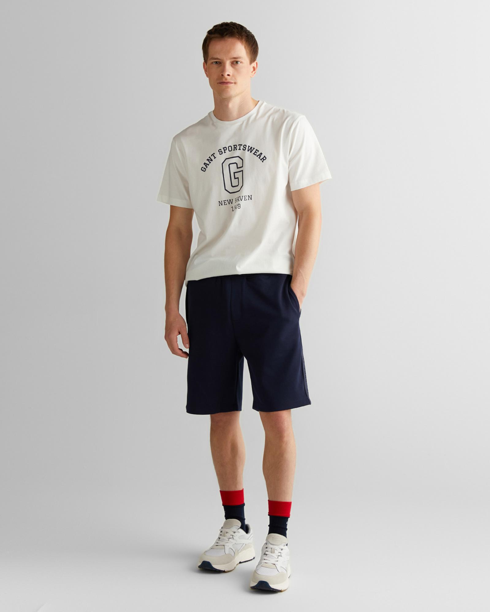 GANT Erkek Lacivert Regular Fit Logolu Şort