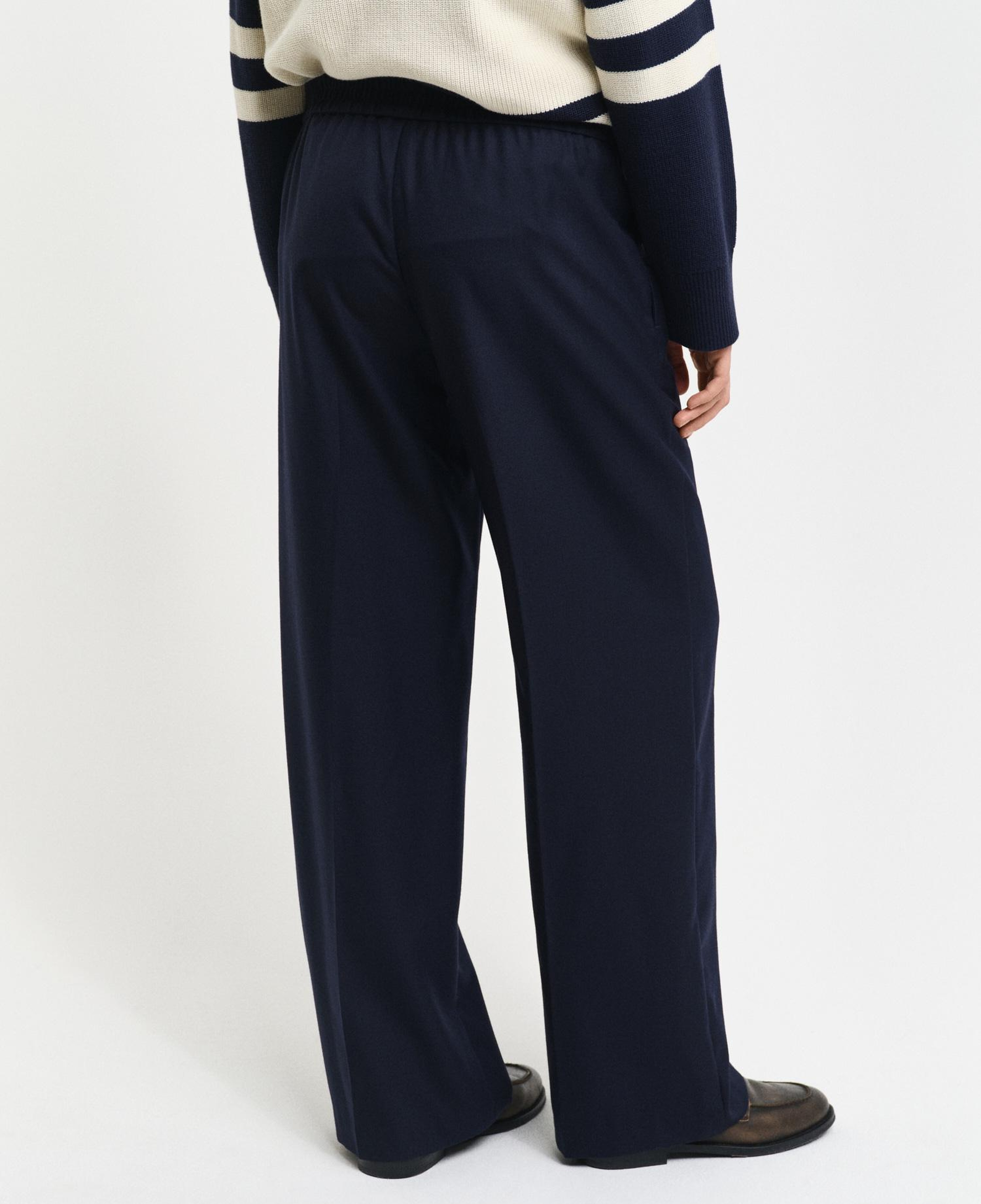 GANT Kadın Lacivert Relaxed Fit Pantolon