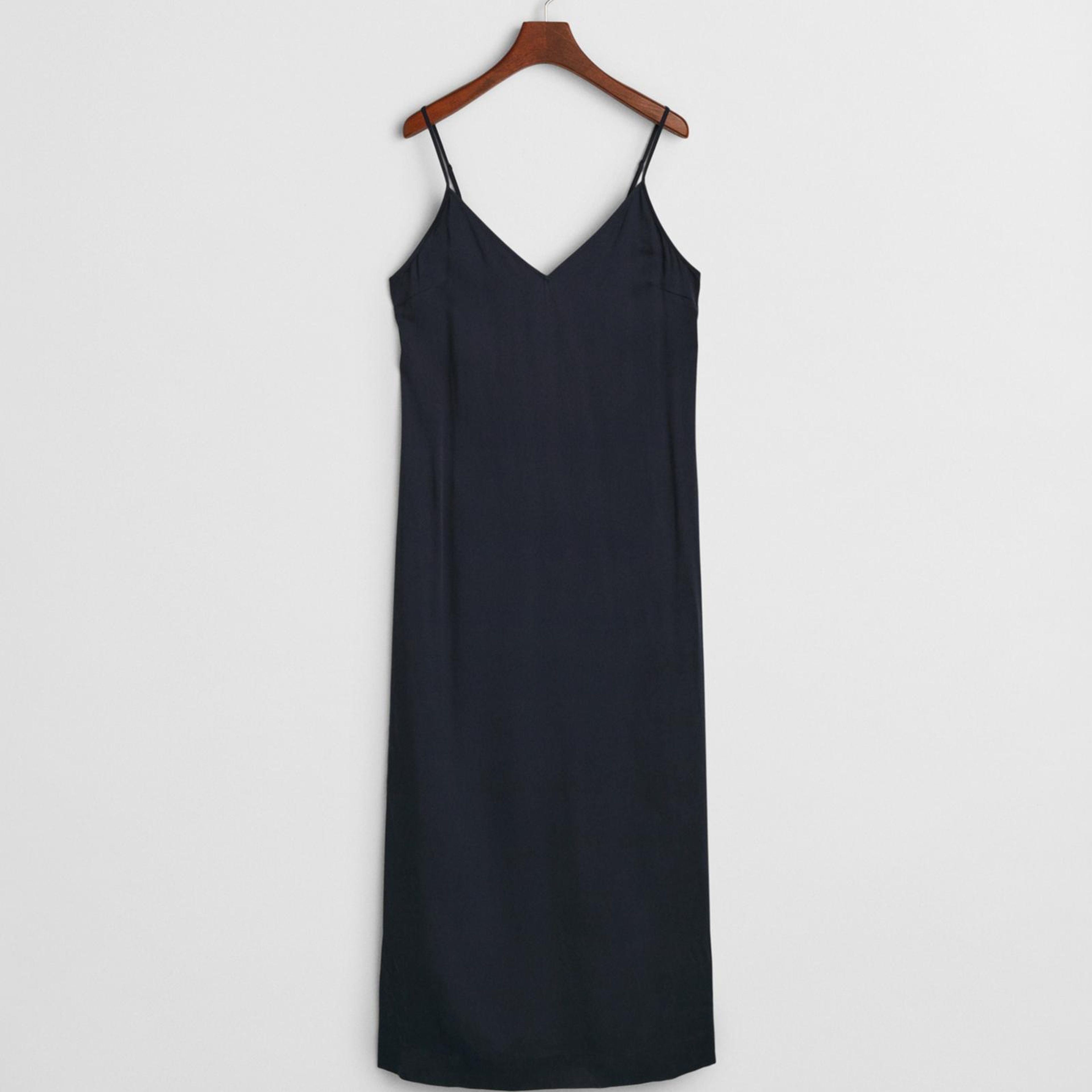 GANT Kadın Lacivert Regular Fit V Yaka Elbise