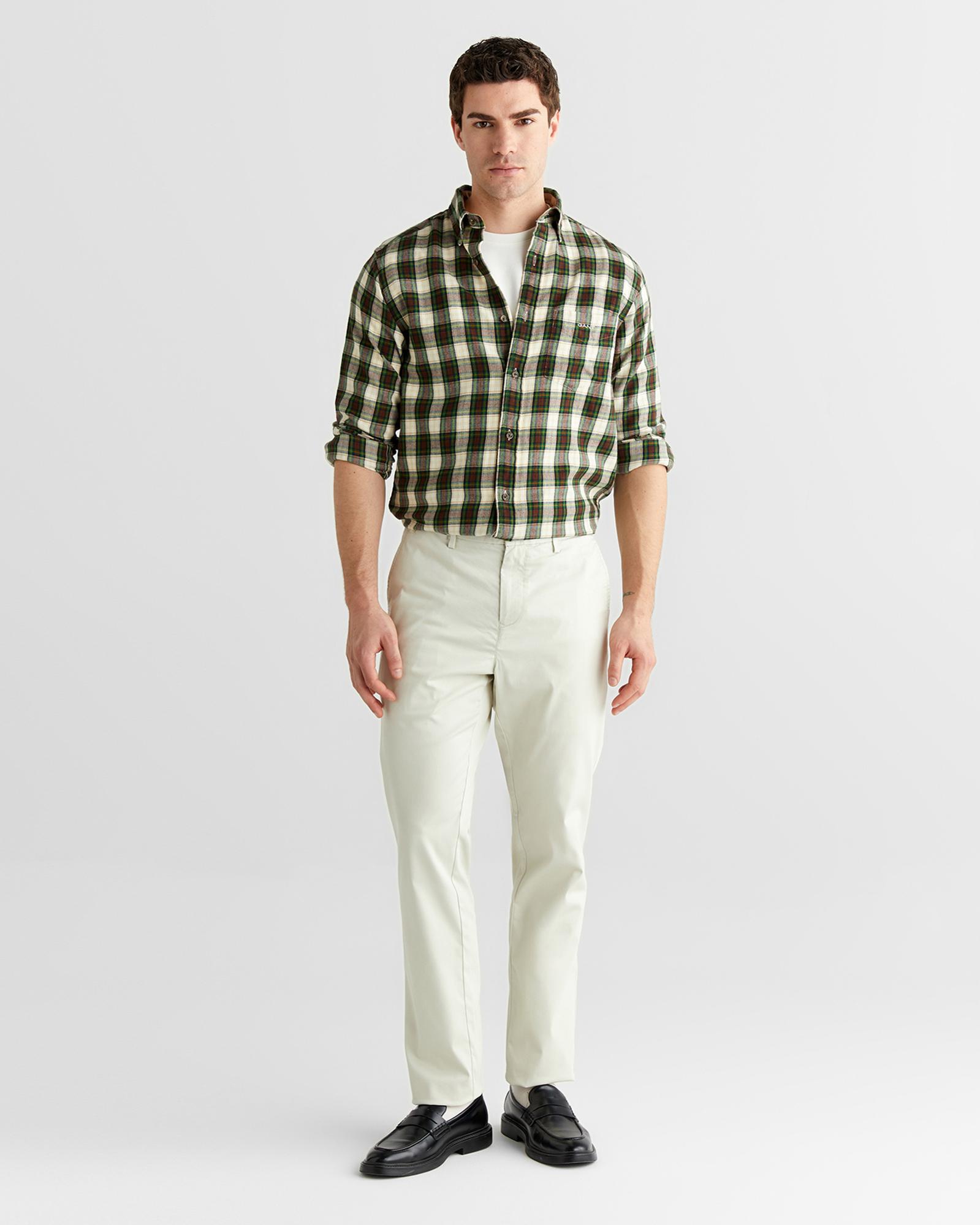 GANT Erkek Beyaz Slim Fit Pantolon