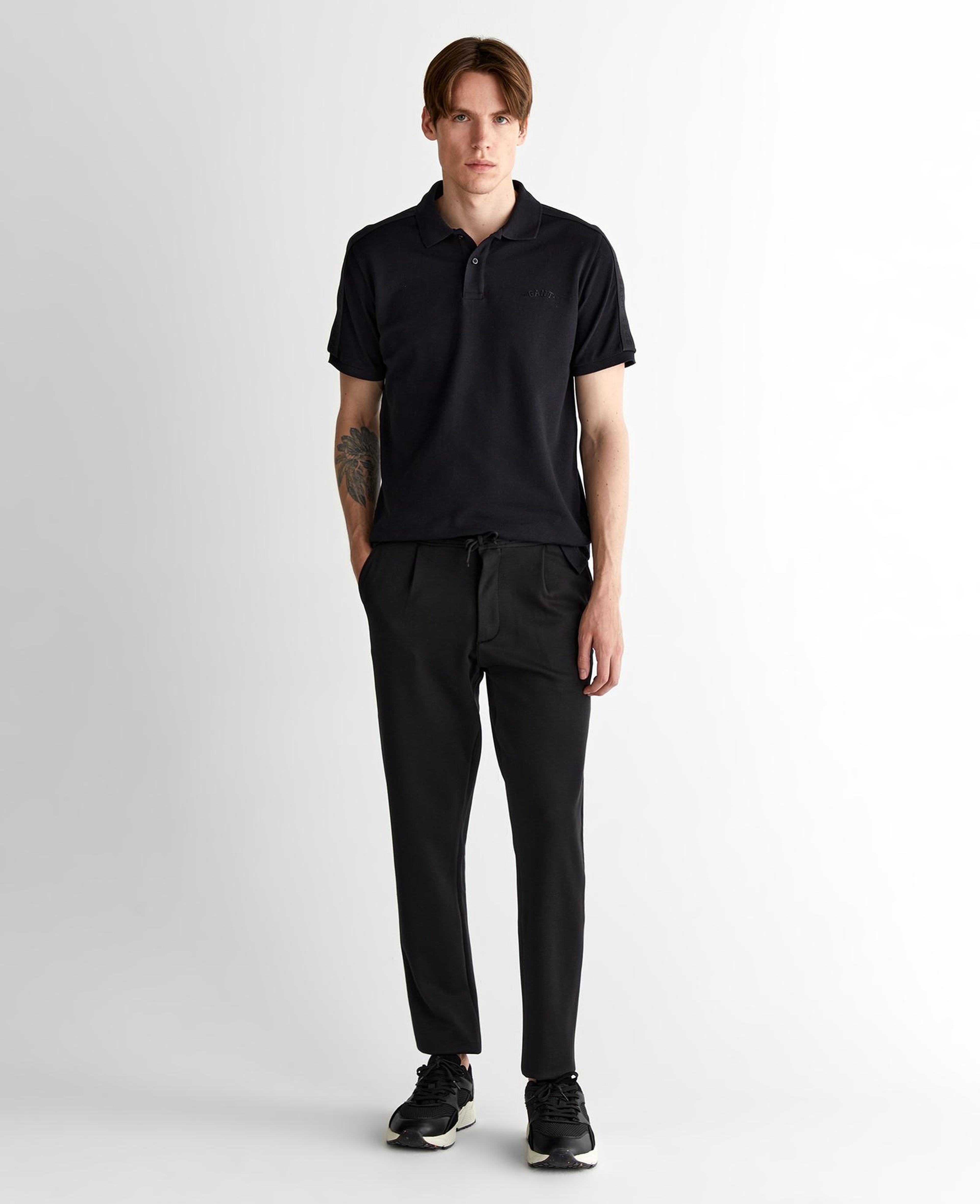 GANT Erkek Siyah Regular Fit Logolu Polo