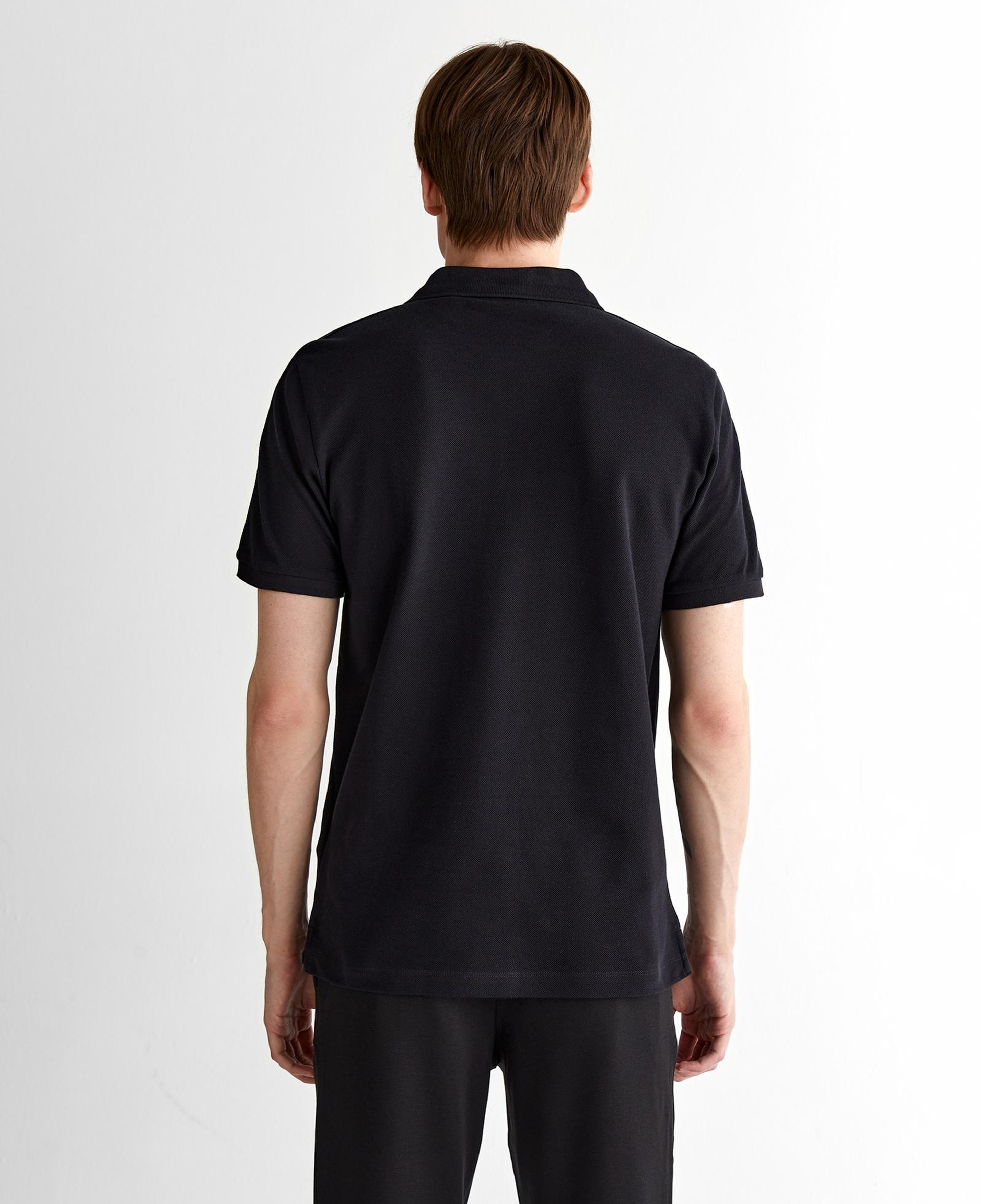 GANT Erkek Siyah Regular Fit Logolu Polo