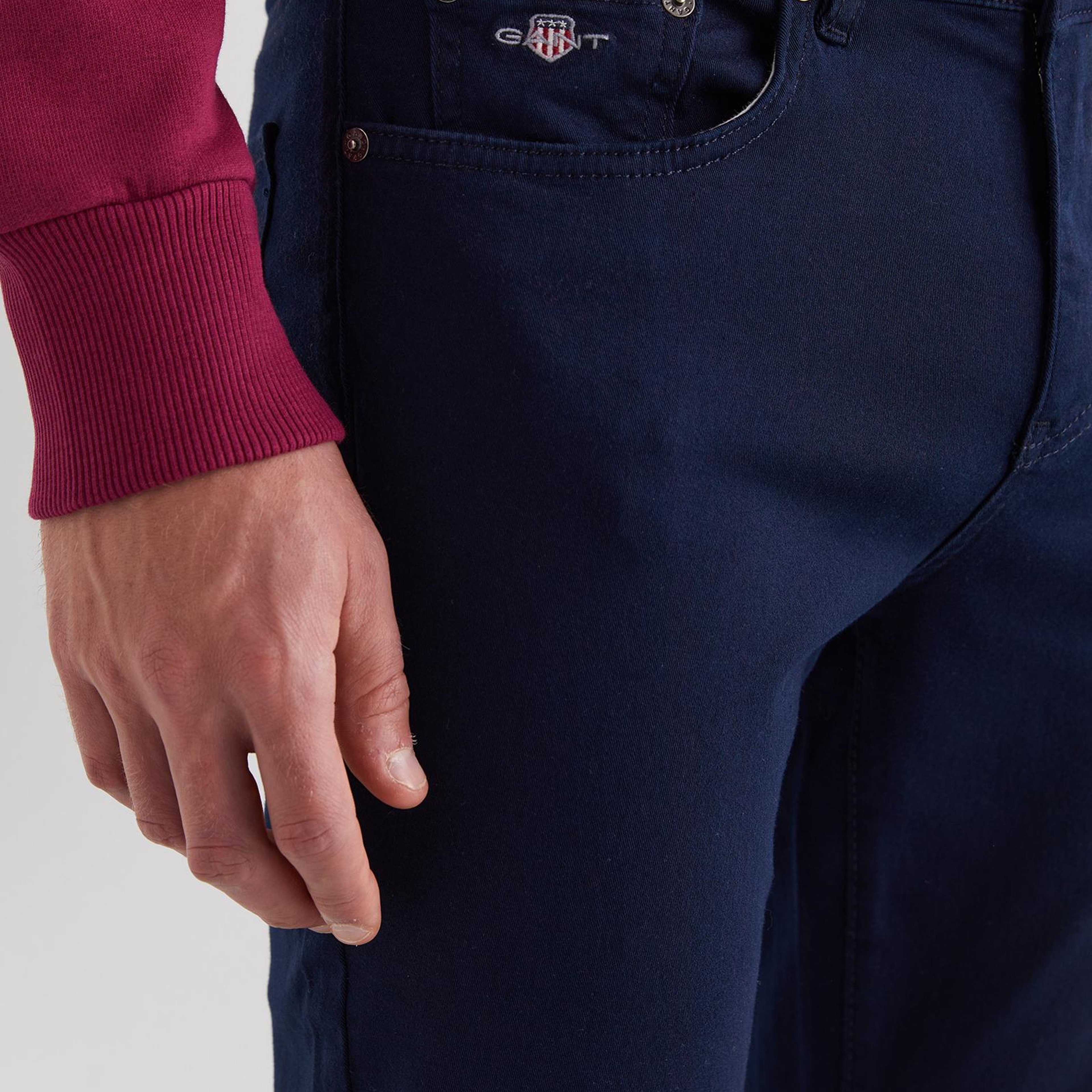 GANT Erkek Lacivert Slim Fit Pantolon