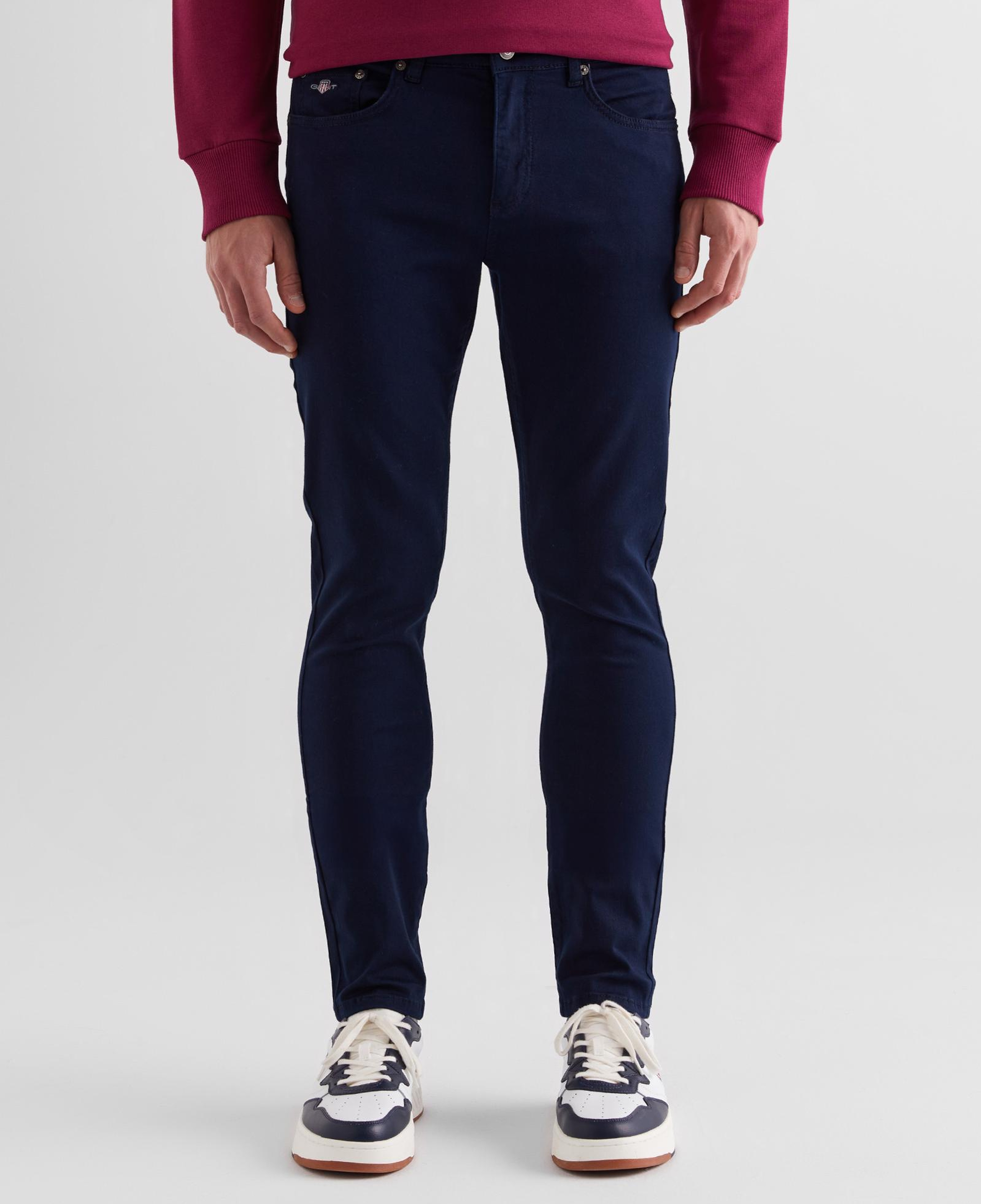 GANT Erkek Lacivert Slim Fit Pantolon