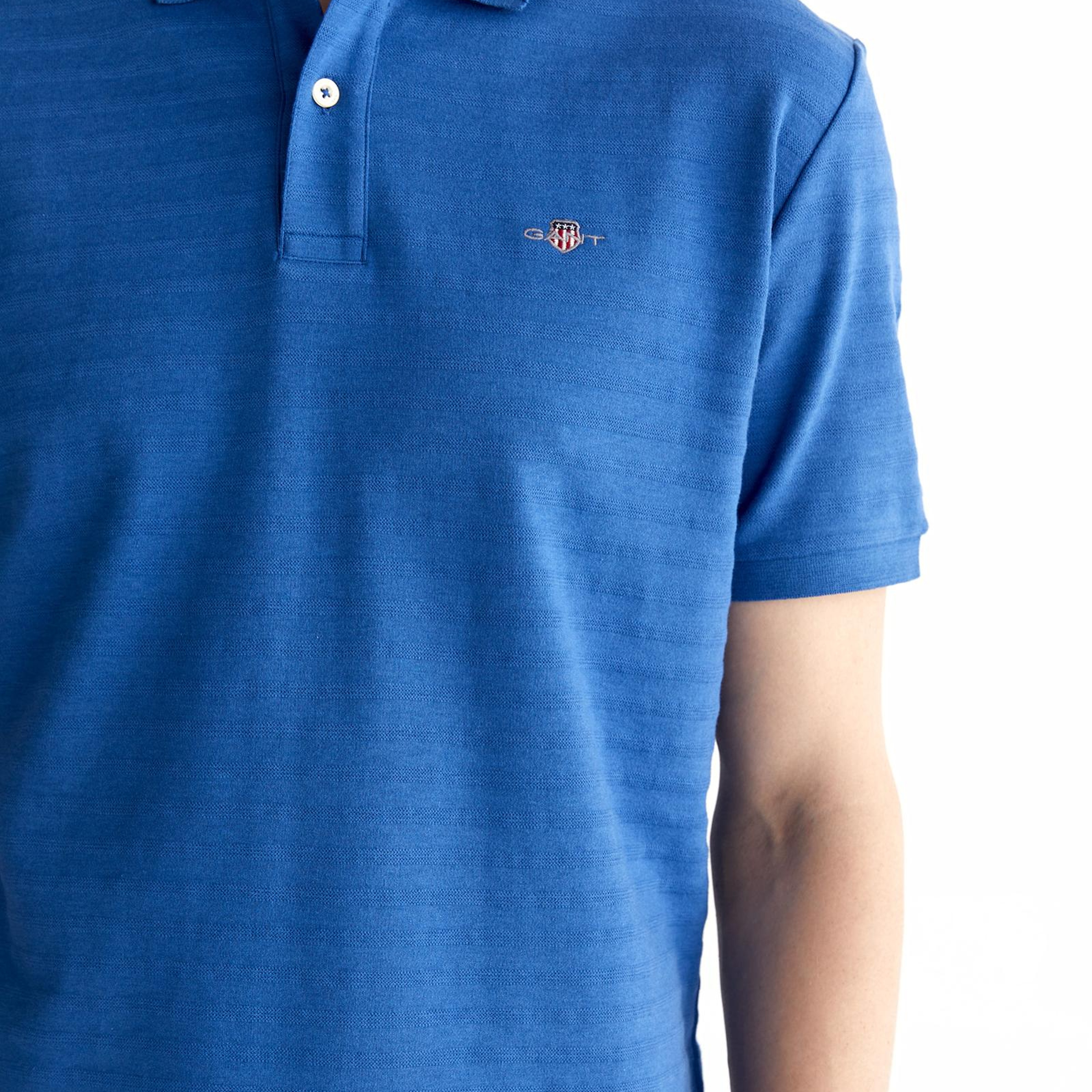 GANT Erkek Lacivert Regular Fit Çizgili Polo