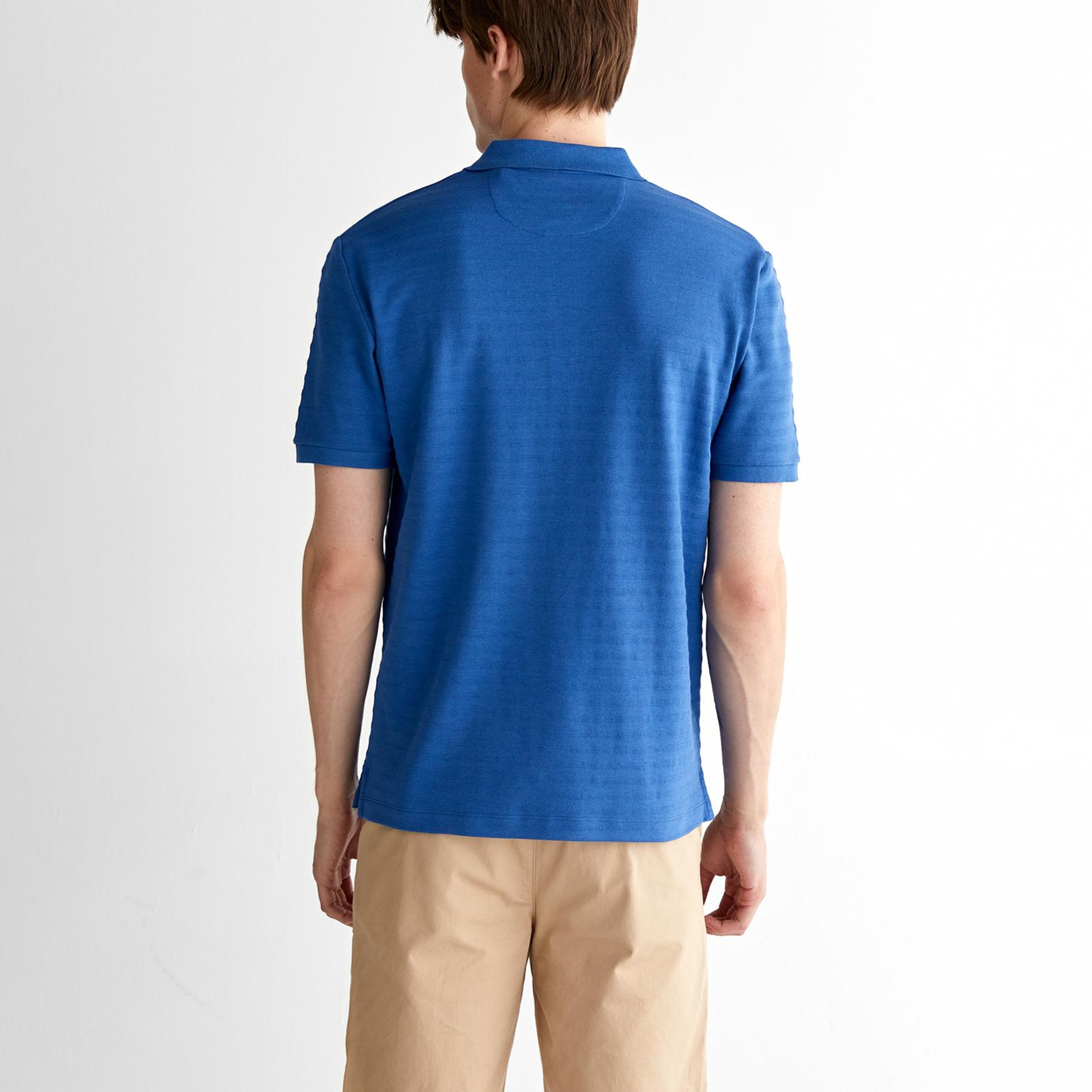 GANT Erkek Lacivert Regular Fit Çizgili Polo