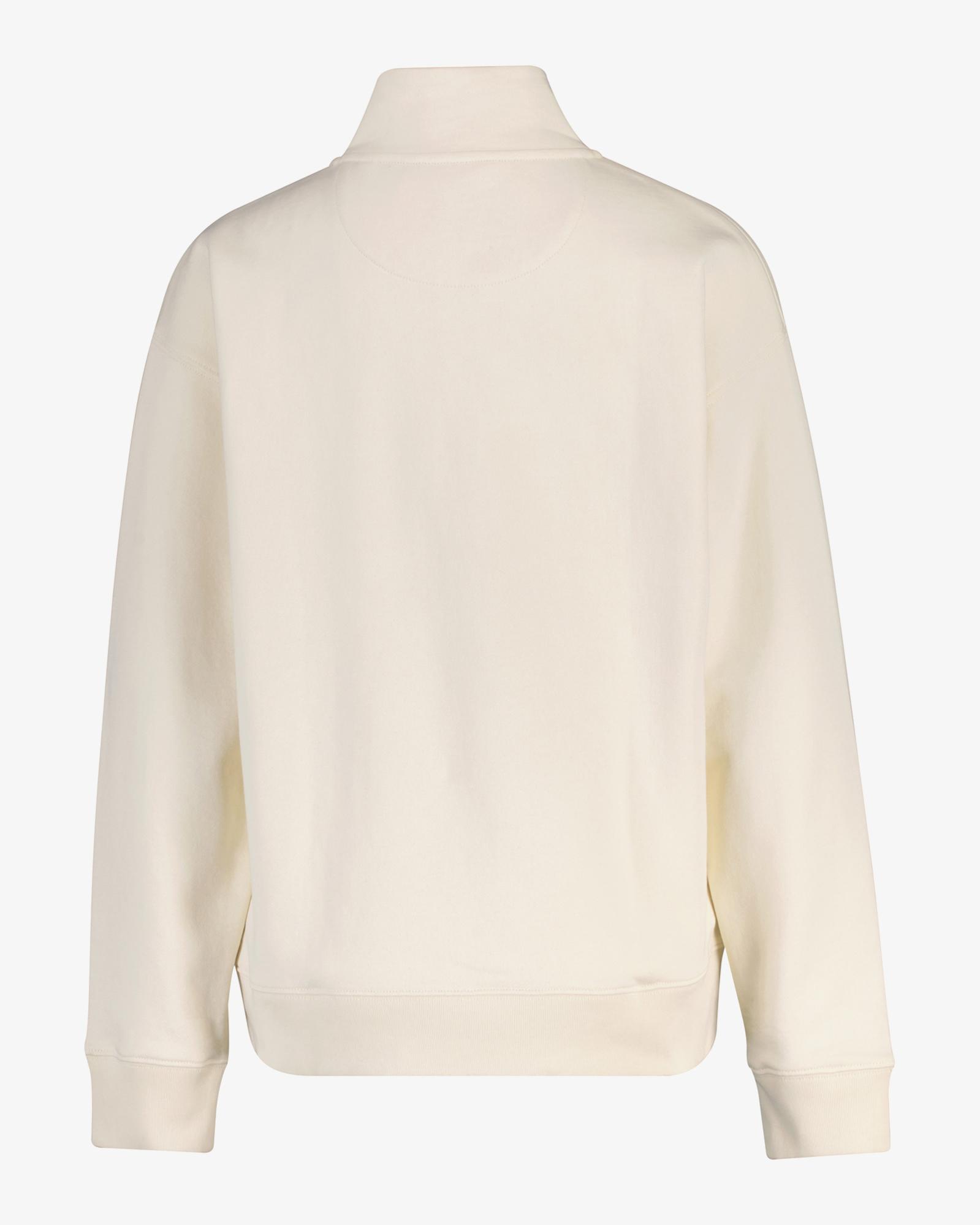 GANT Kadın Krem Yarım Fermuarlı Sweatshirt