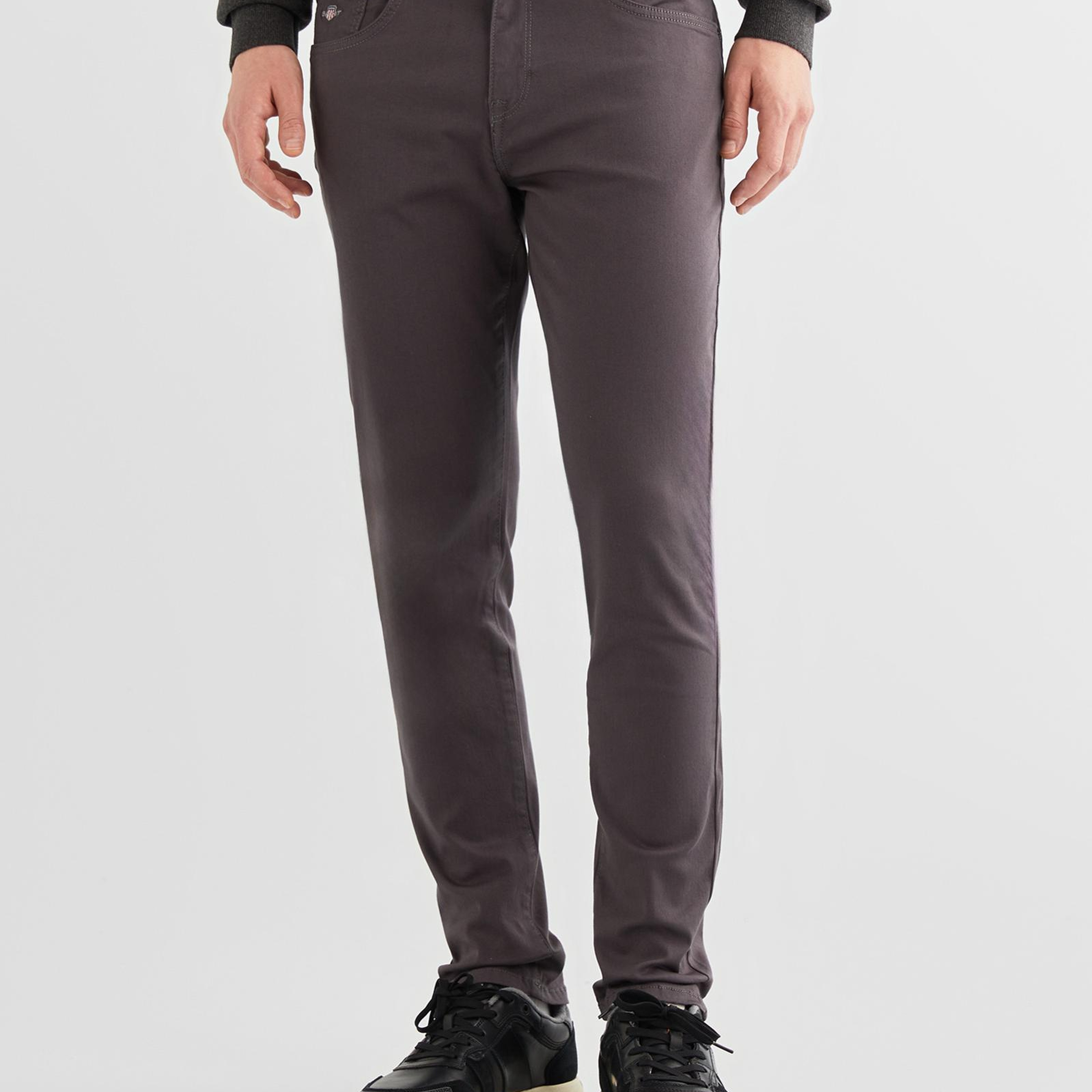 GANT Erkek Gri Slim Fit Pantolon