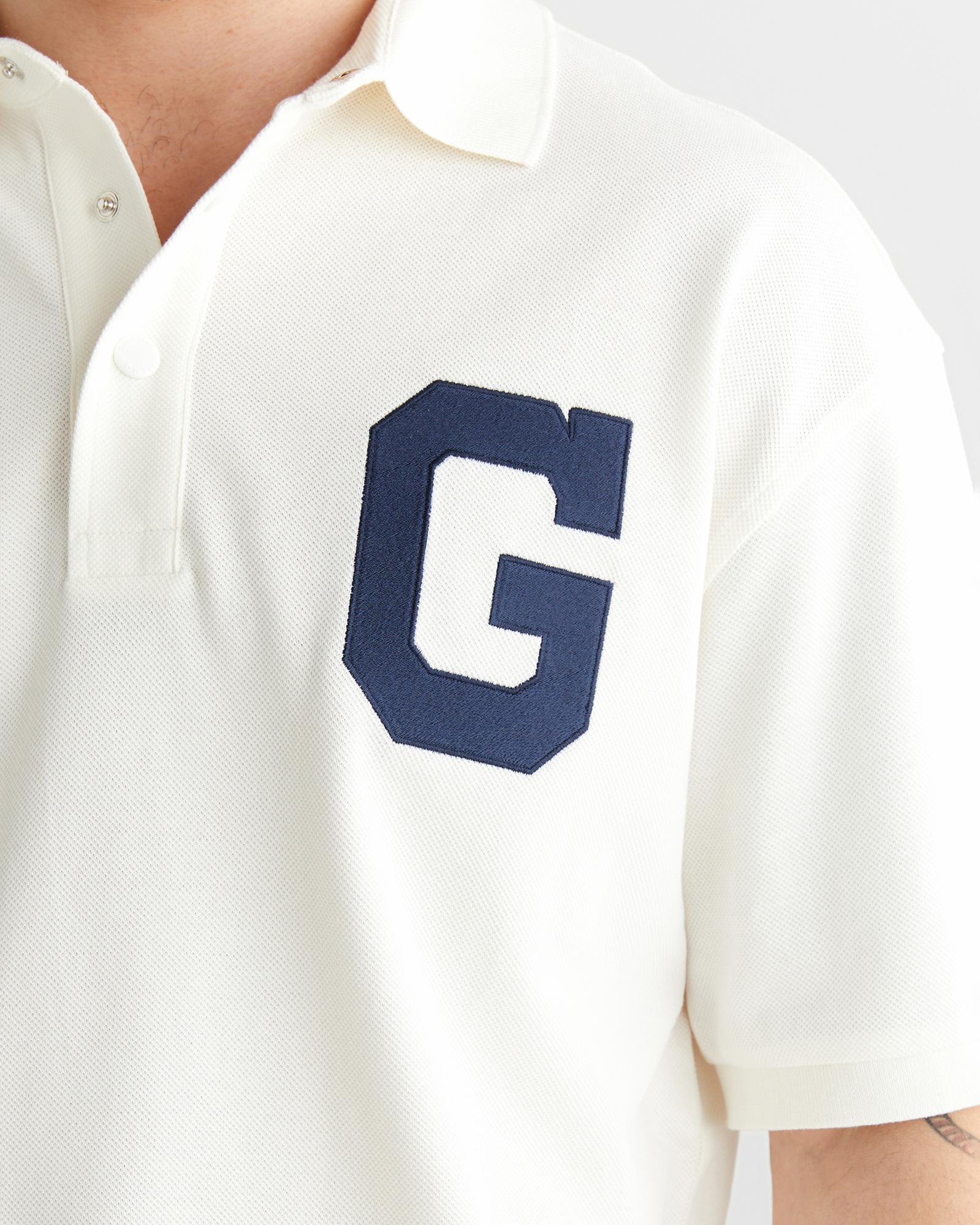 GANT Erkek Krem Regular Fit Logolu Polo