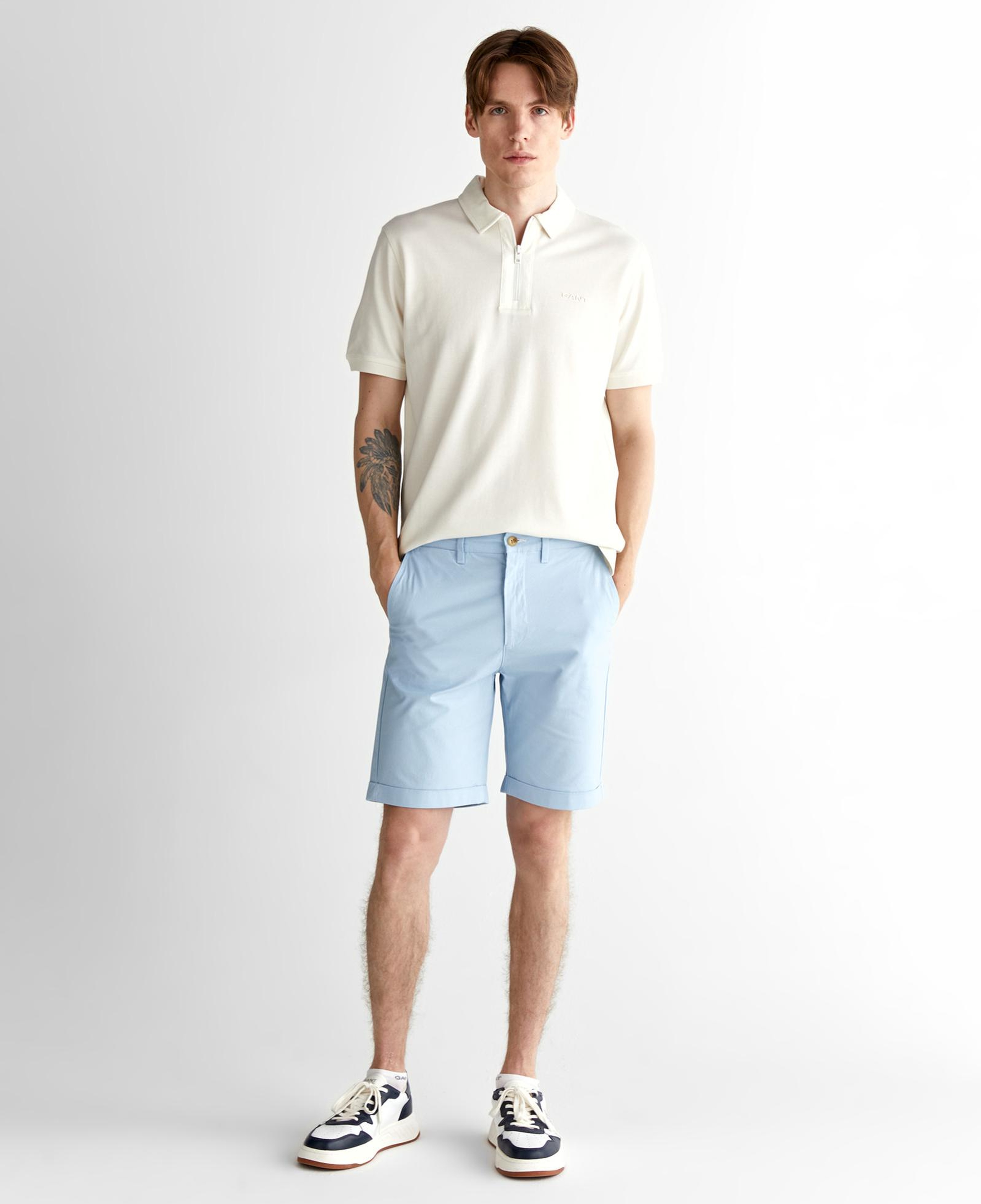 GANT Erkek Krem Regular Fit Logolu Polo