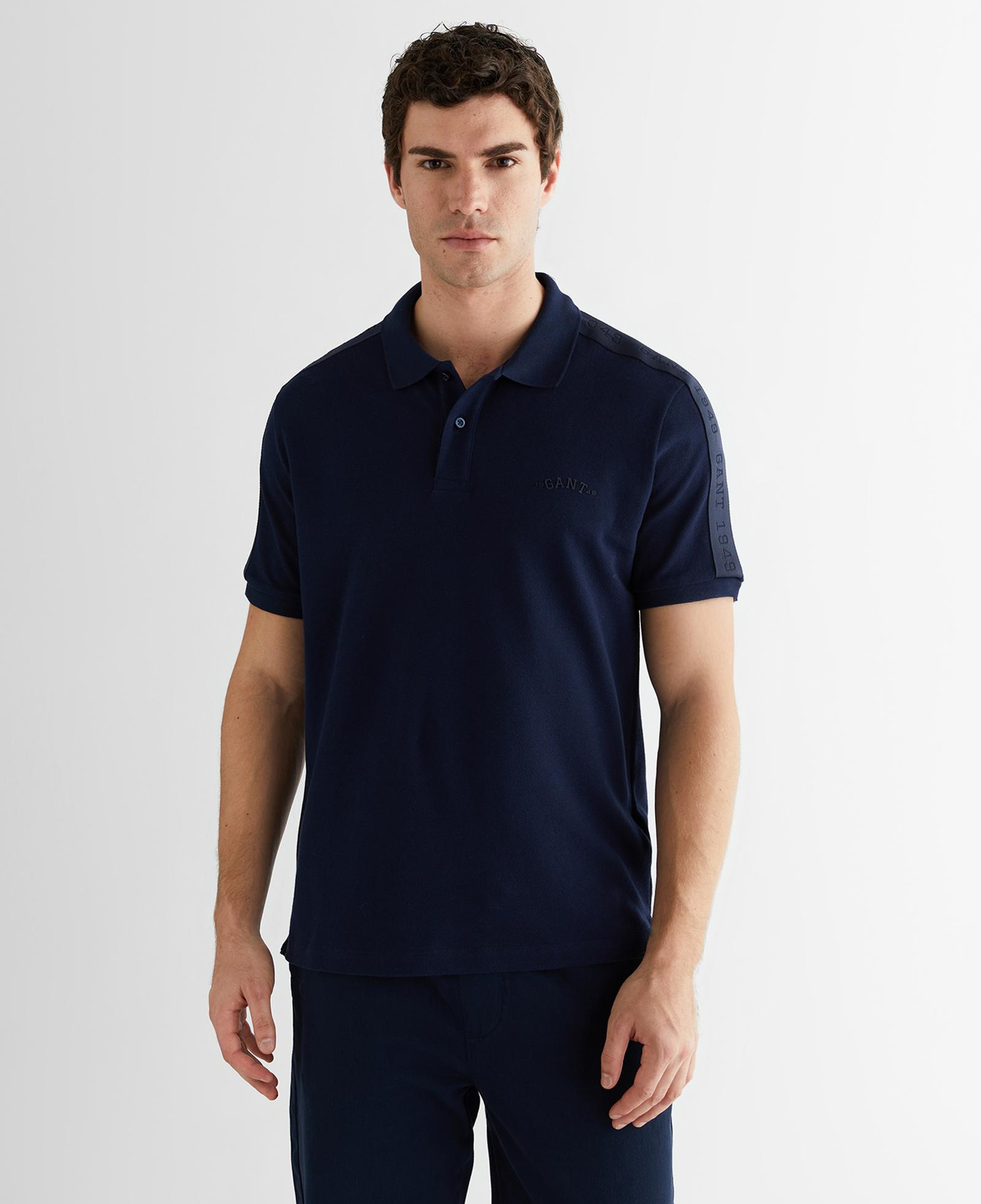 GANT Erkek Lacivert Regular Fit Logolu Polo