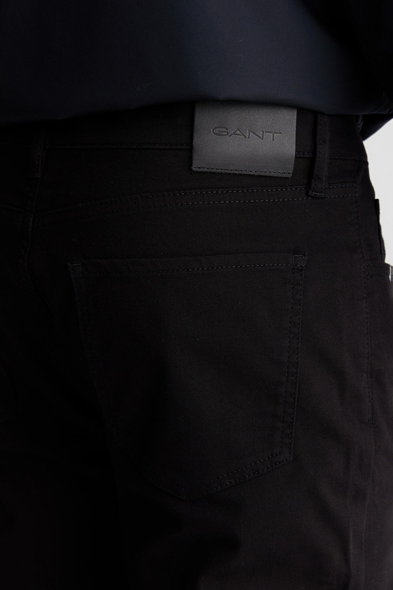 GANT Erkek Siyah Slim Fit Pantolon