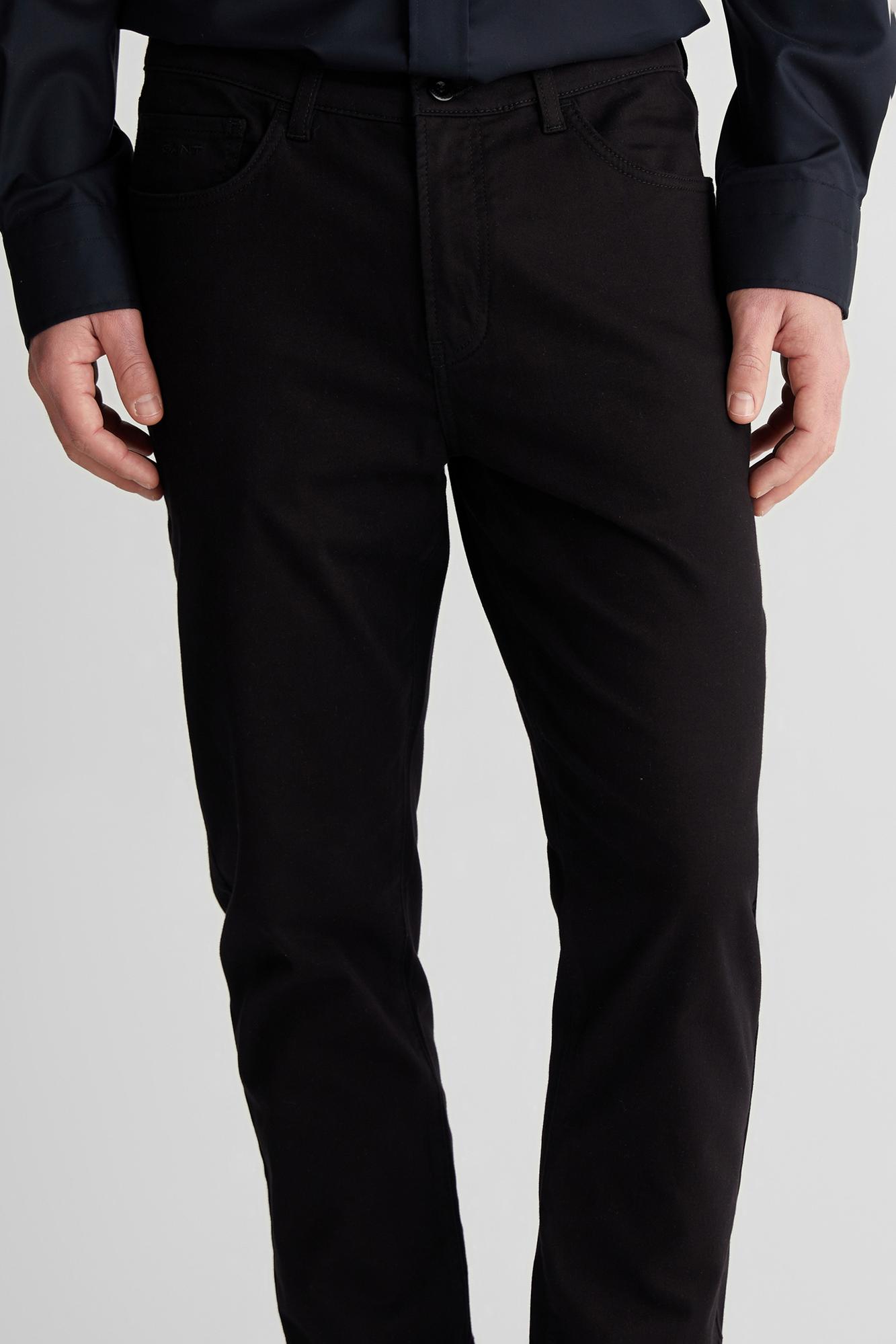 GANT Erkek Siyah Slim Fit Pantolon