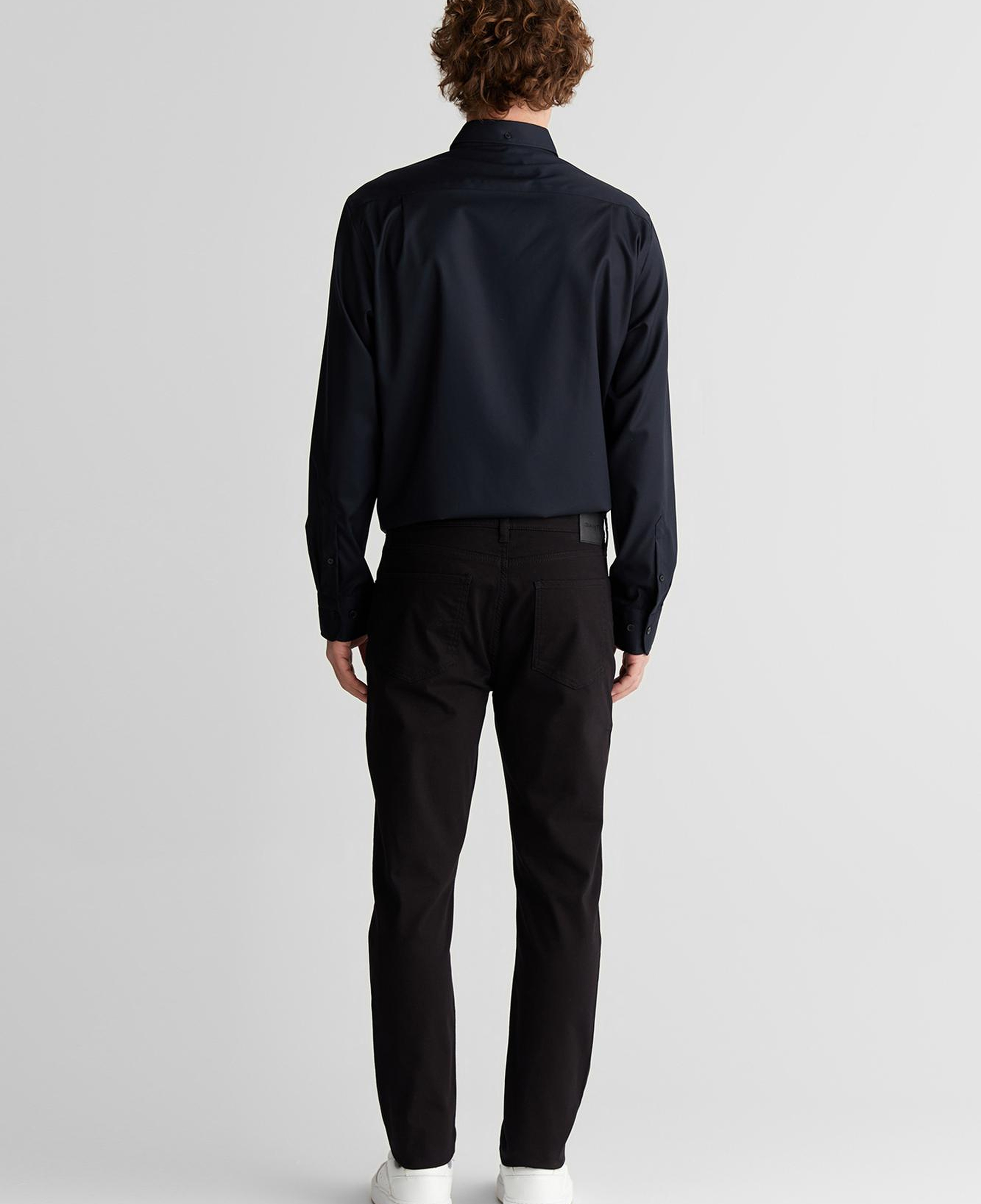 GANT Erkek Siyah Slim Fit Pantolon