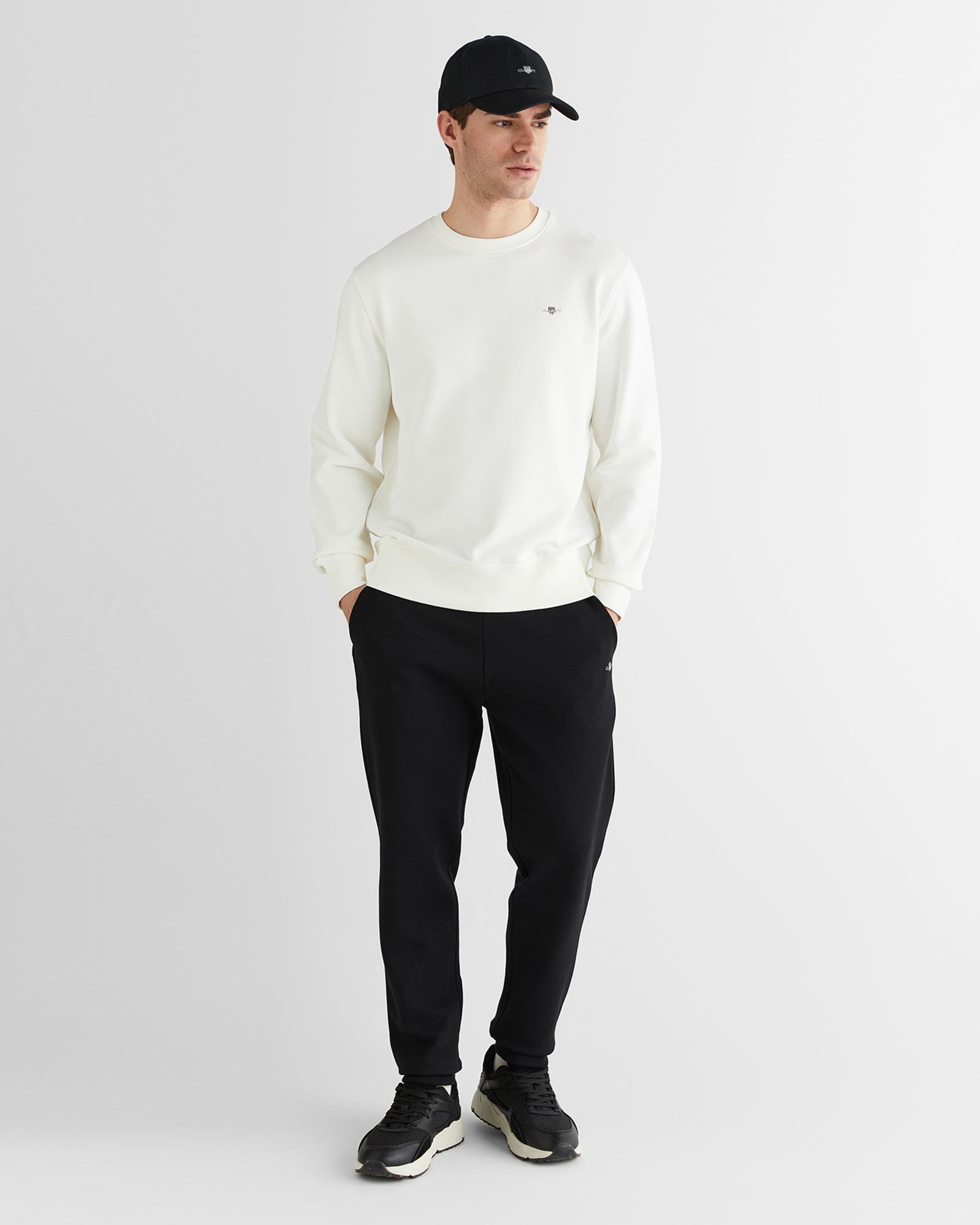 GANT Erkek Siyah Regular Fit Logolu Eşofman Altı