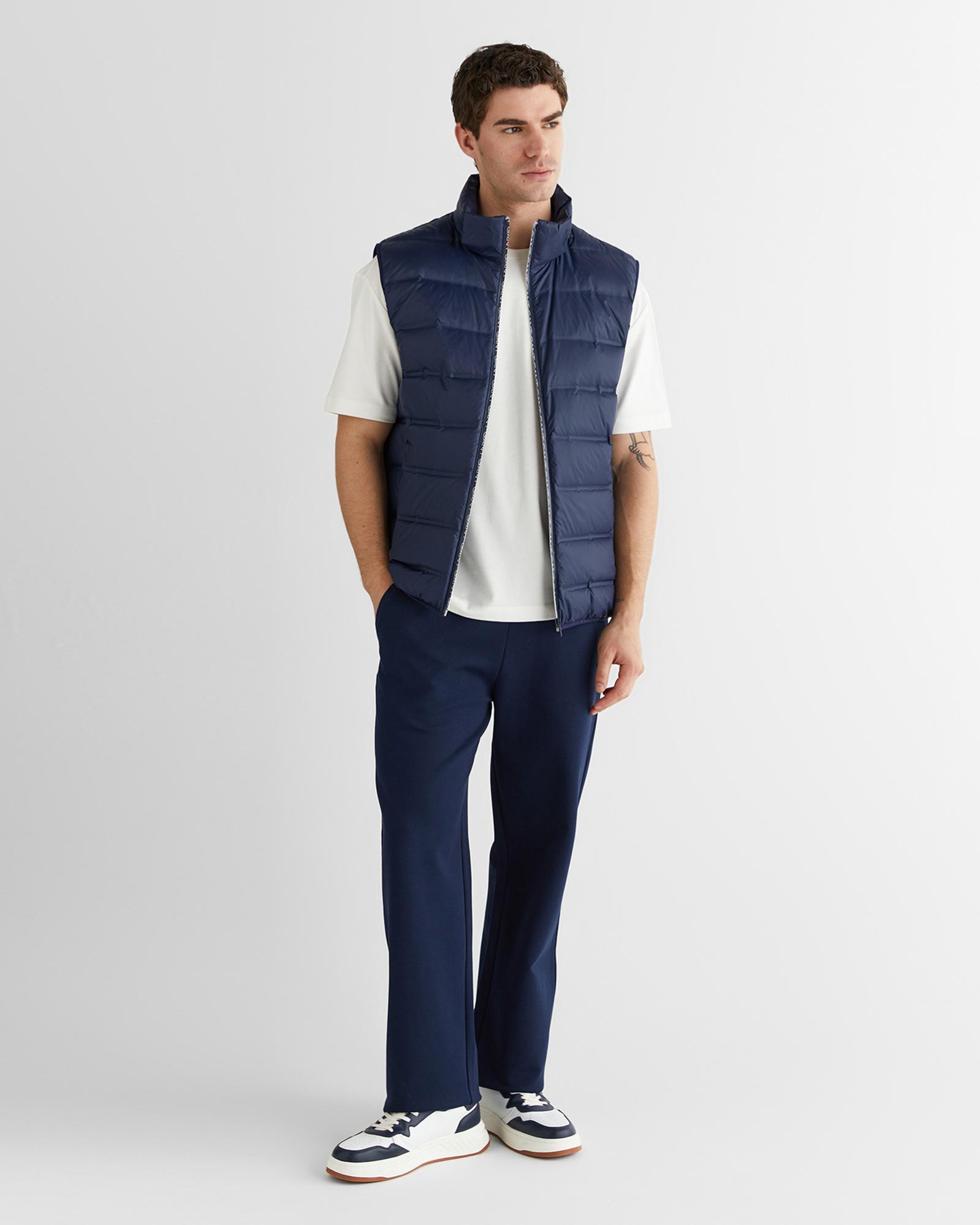 GANT Erkek Lacivert Regular Fit Baskılı Eşofman Altı