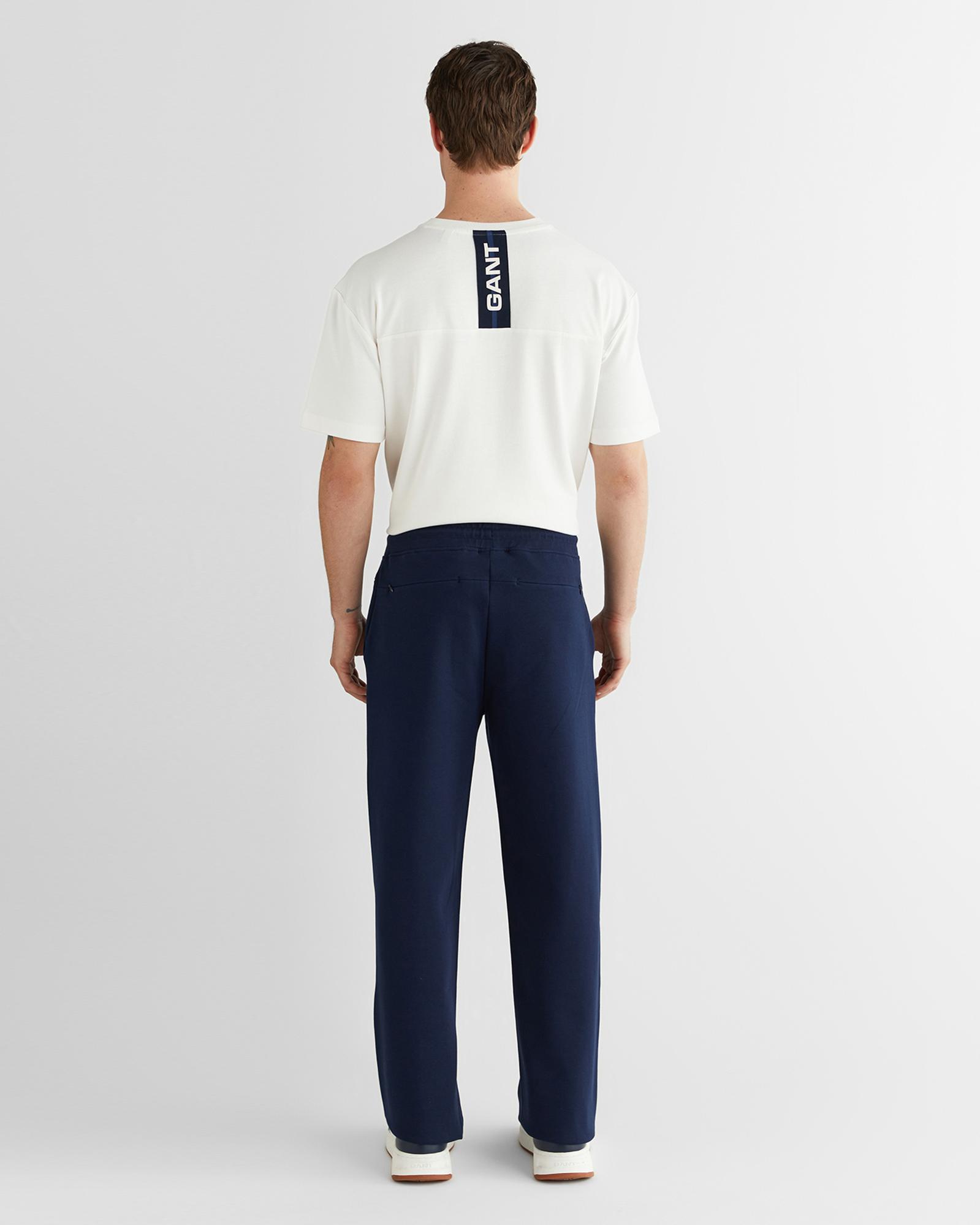 GANT Erkek Lacivert Regular Fit Baskılı Eşofman Altı